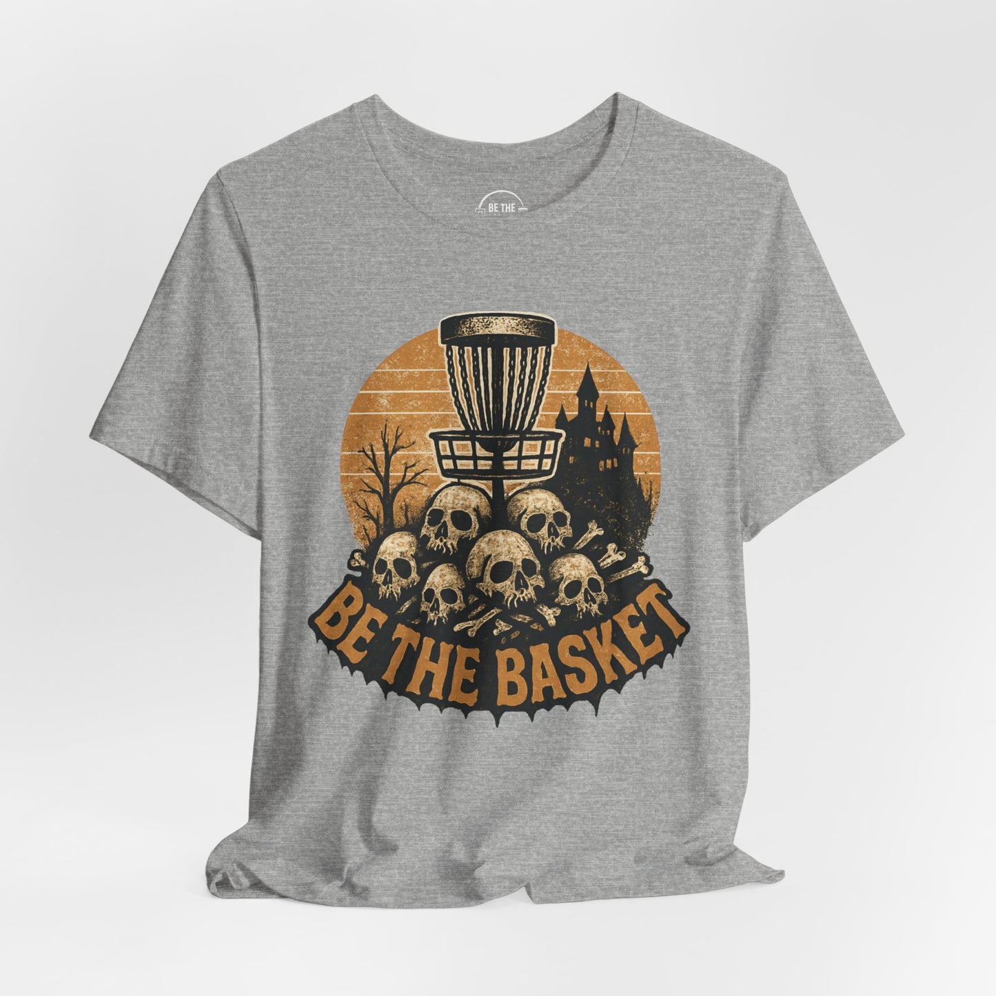 BE THE BASKET Disc Golf Halloween Design 9, Disc Golf Unisex T-Shirt