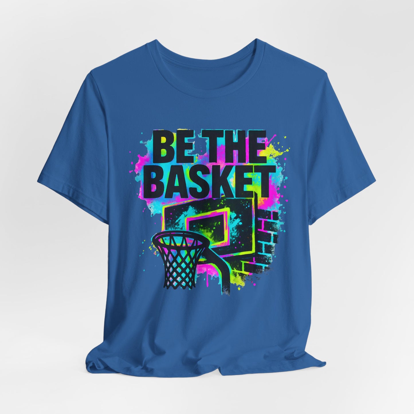 BE THE BASKET Basketball Goal Colorful 5, Unisex T-Shirt, Disc Golf Shirt