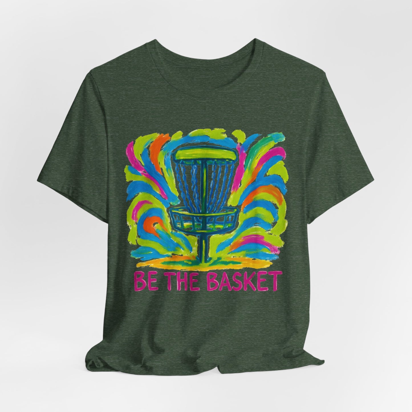 BE THE BASKET Disc Golf Arts 1, Unisex T-Shirt, Disc Golf Shirt