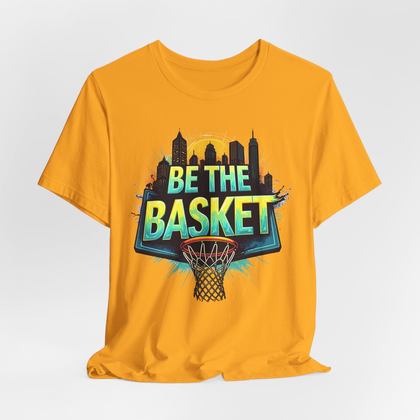 BE THE BASKET Skyline 4 Basketball Unisex T-Shirt, Basketball Shirt