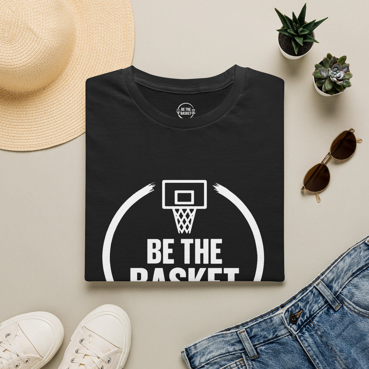 BE THE BASKET - Basketball Logo  - Gildan Unisex T-shirt