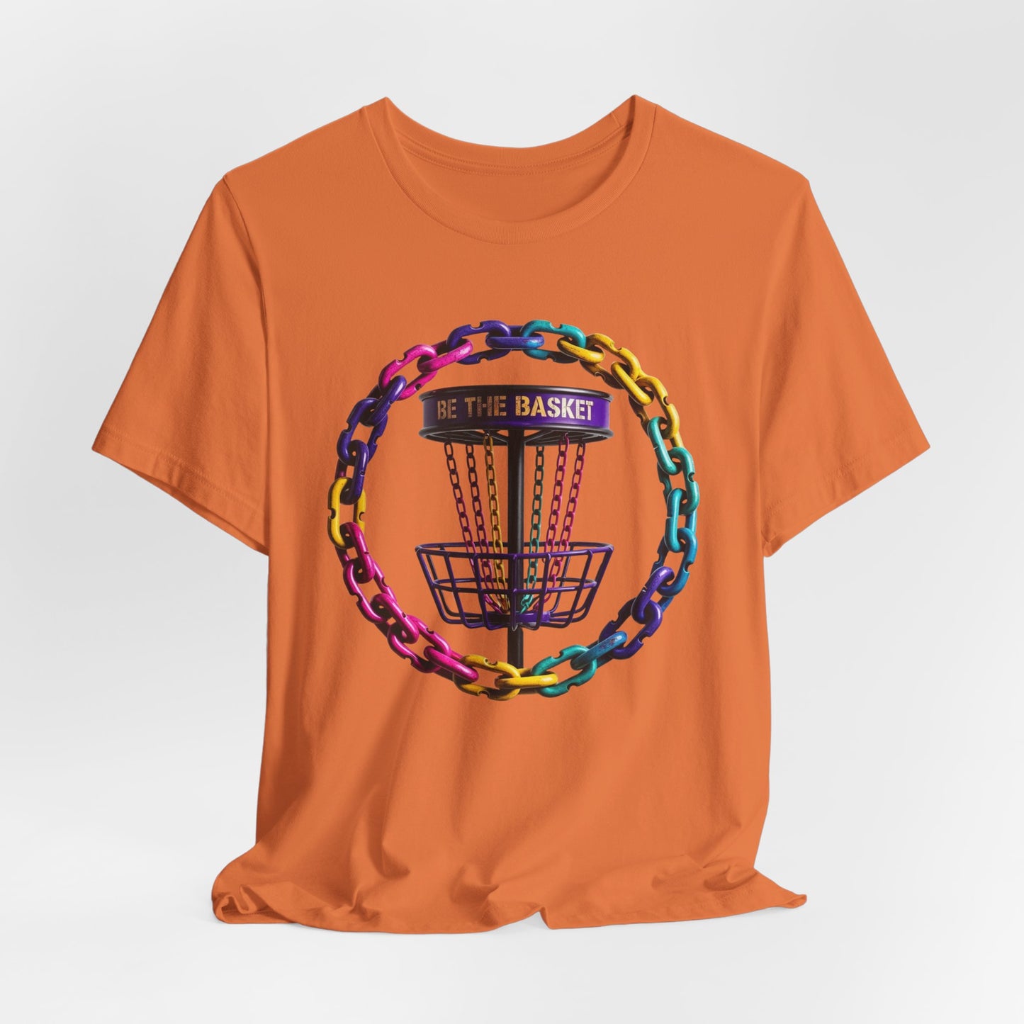 BE THE BASKET Chain Circle Color 1 Disc Golf  Unisex T-Shirt - Disc Golf Shirt
