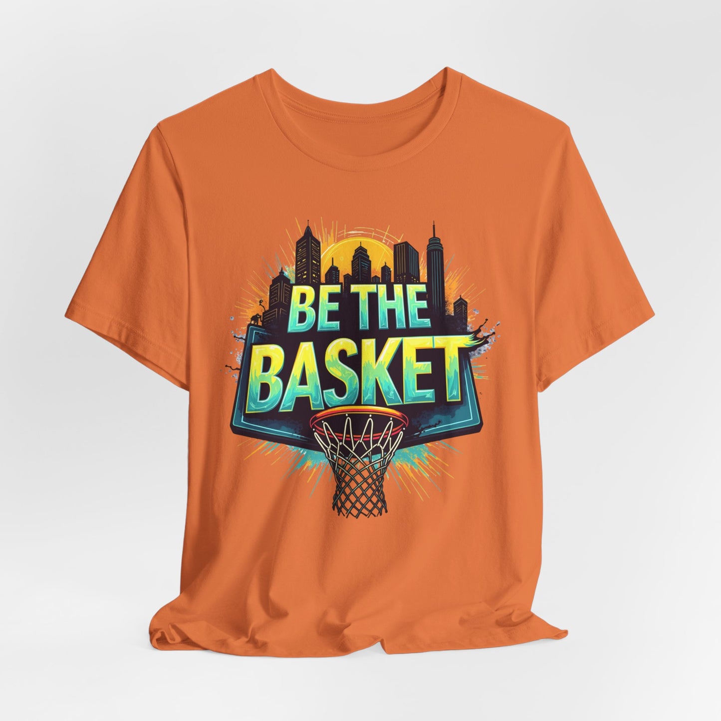 BE THE BASKET Skyline 4 Basketball Unisex T-Shirt, Basketball Shirt