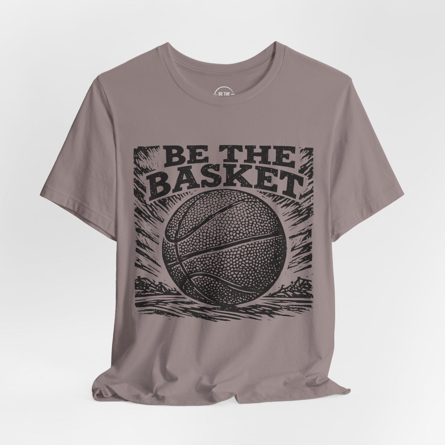 BE THE BASKET Basketball Linecut BW Design 2 - Unisex Basketball T-Shirt