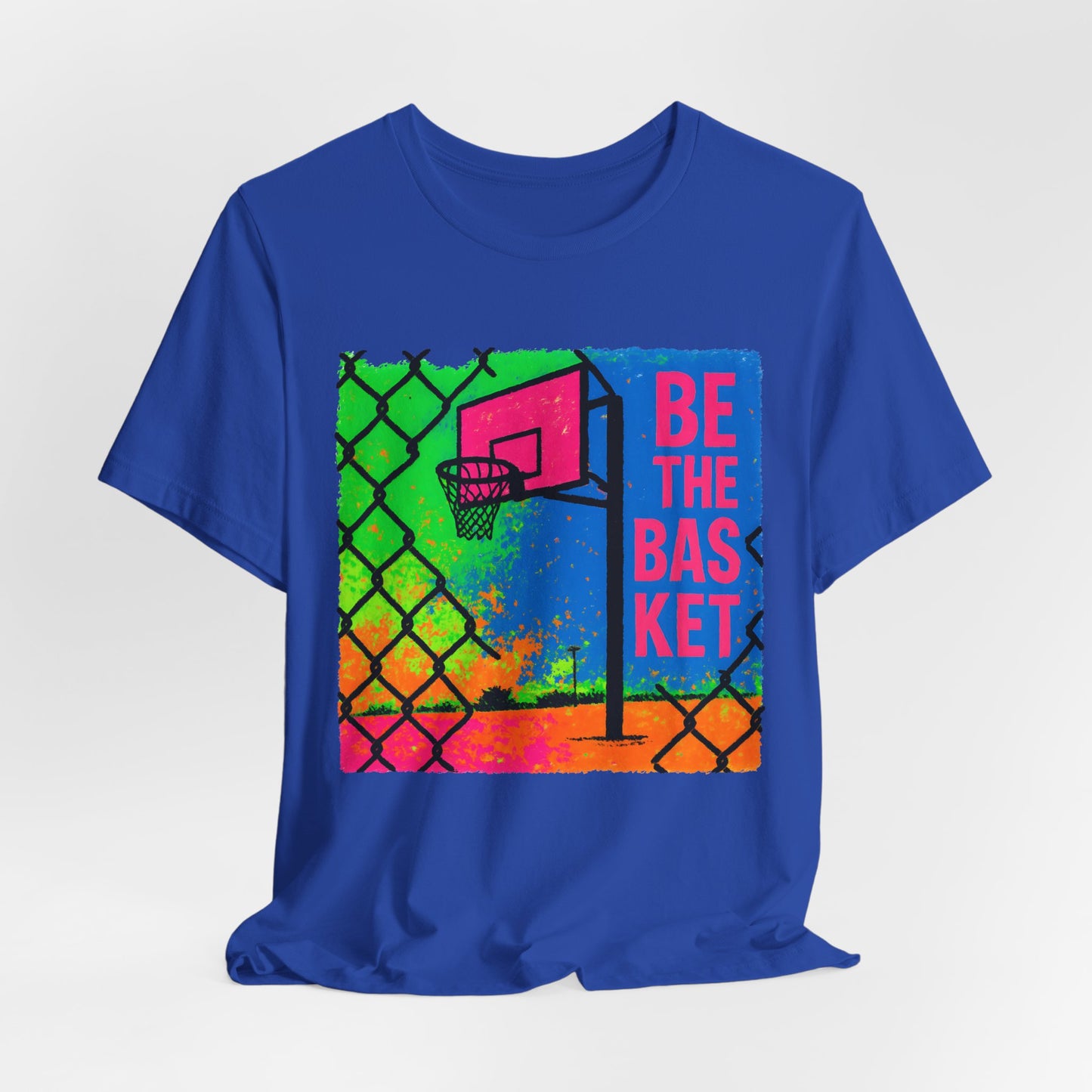 BE THE BASKET Basketball Goal Art Design 4, Unisex T-Shirt, Disc Golf Shirt