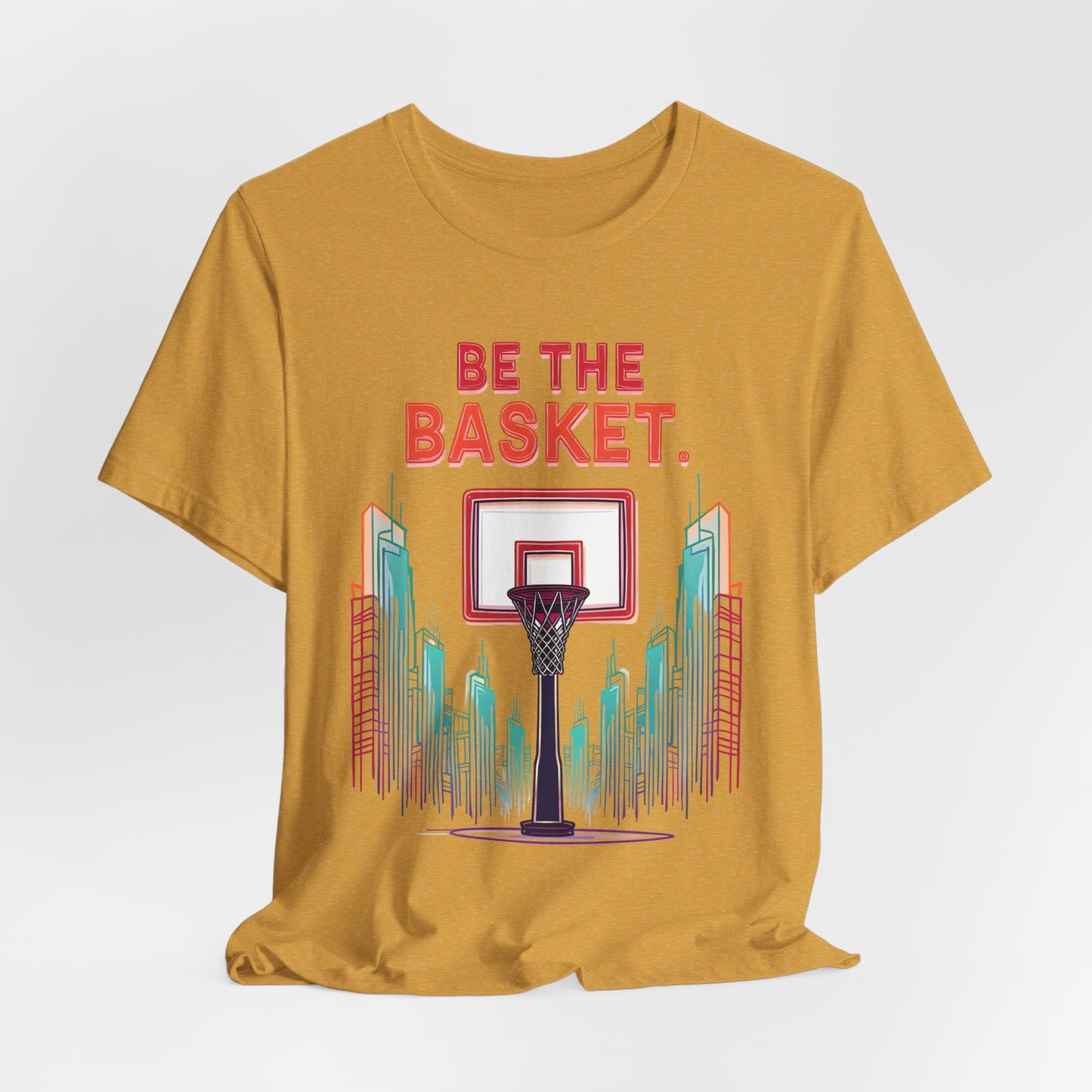 BE THE BASKET Basketball City Net Design 6, Unisex T-Shirt, Disc Golf Shirt