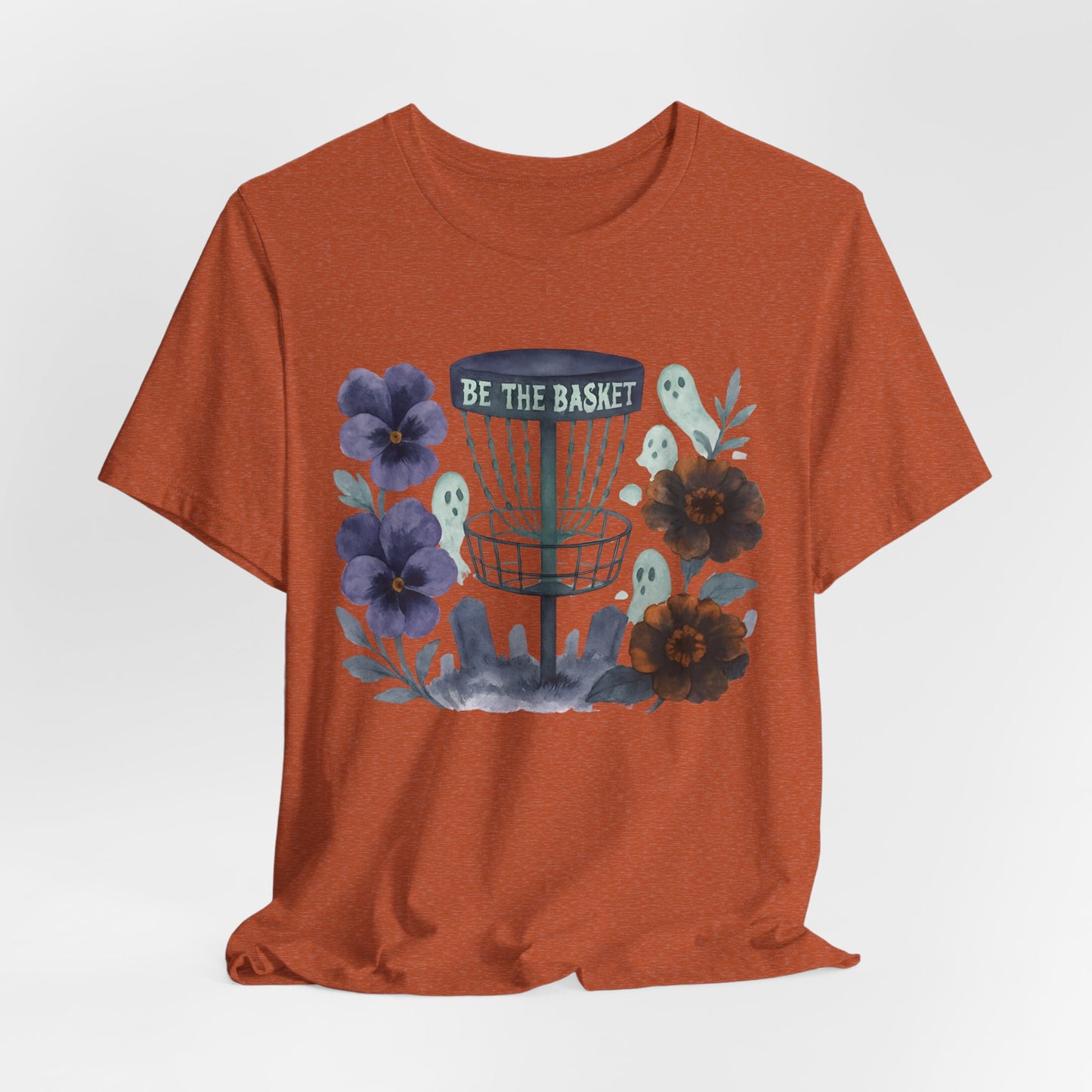 BE THE BASKET Disc Golf Halloween Design 7, Disc Golf Unisex T-Shirt