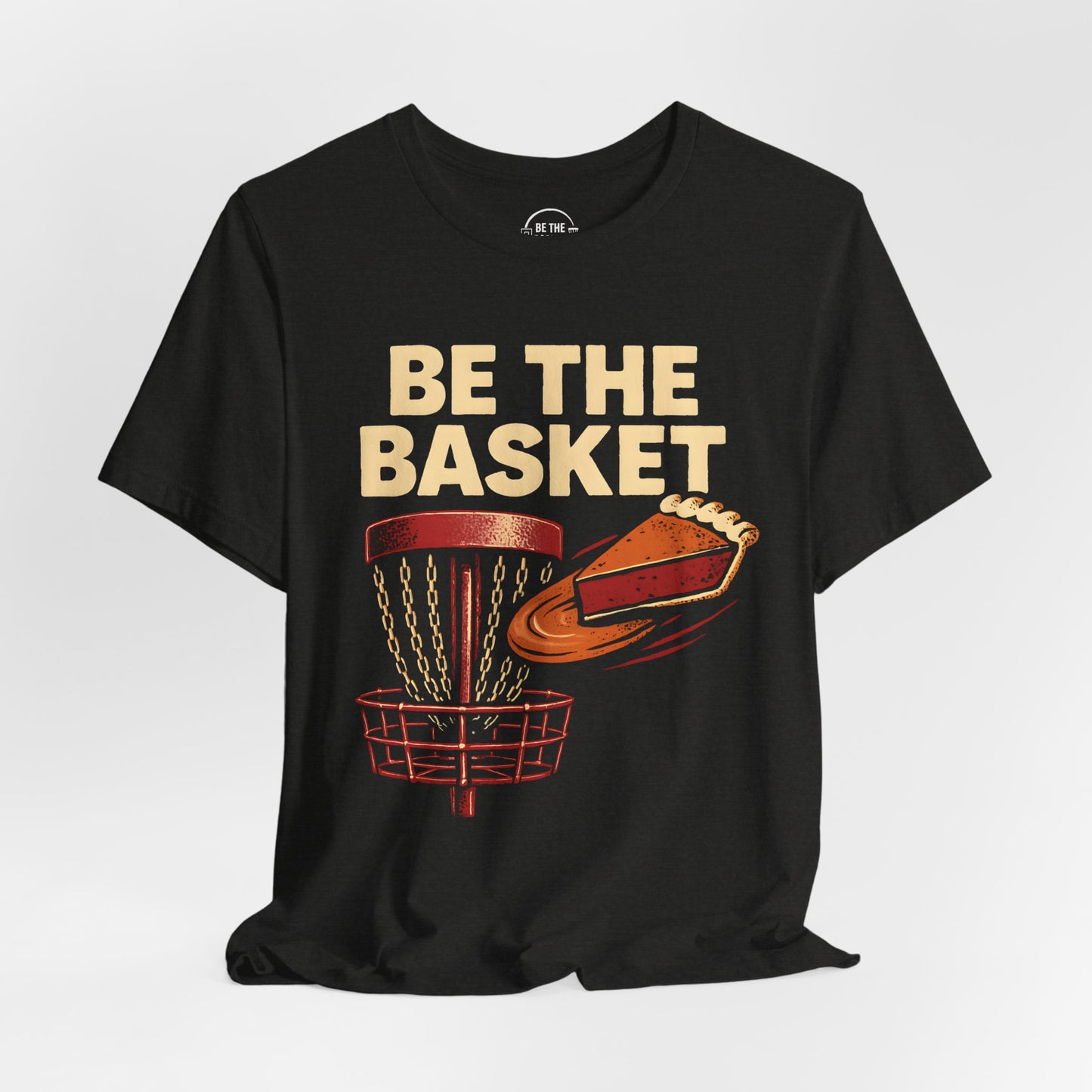 BE THE BASKET Disc Golf RL Pumpkin Pie, Disc Golf Unisex T-Shirt