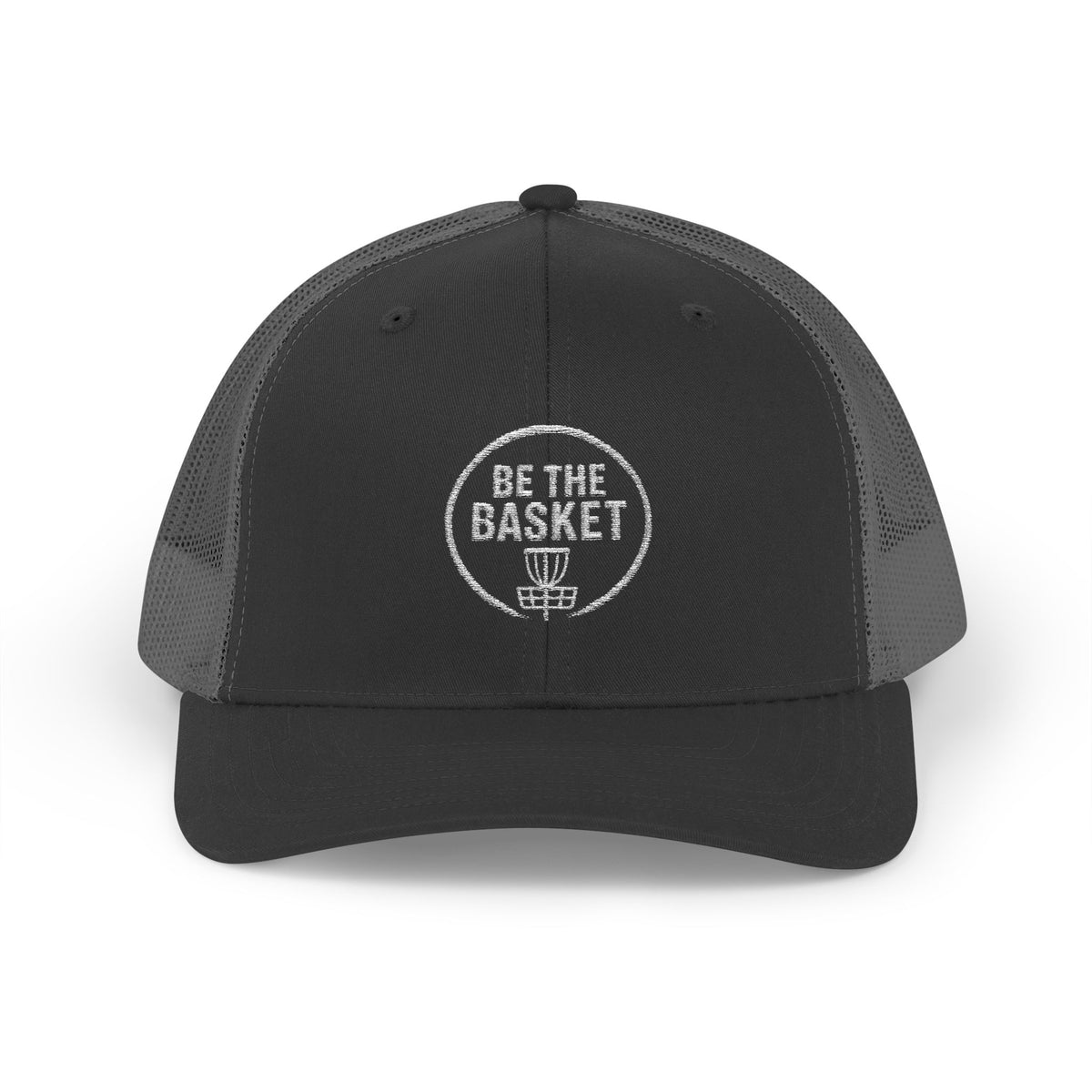 BE THE BASKET - 6606 Snapback Trucker Cap — Vintage Disc Golf Hat