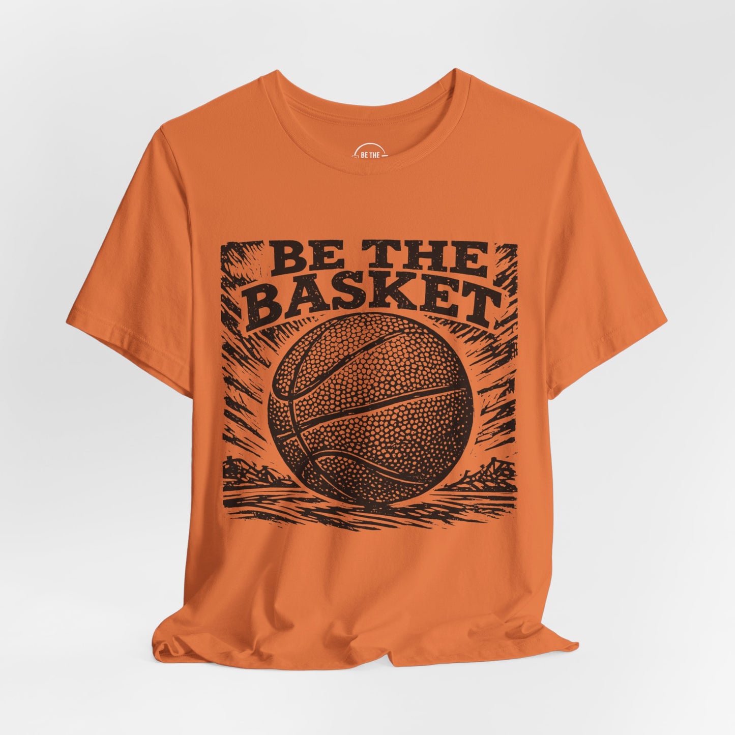 BE THE BASKET Basketball Linecut BW Design 2 - Unisex Basketball T-Shirt