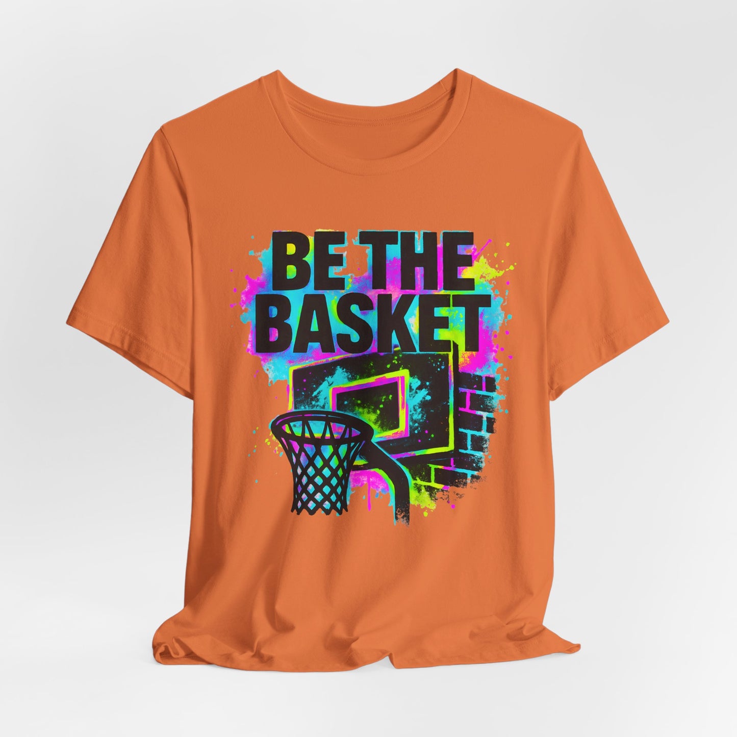 BE THE BASKET Basketball Goal Colorful 5, Unisex T-Shirt, Disc Golf Shirt