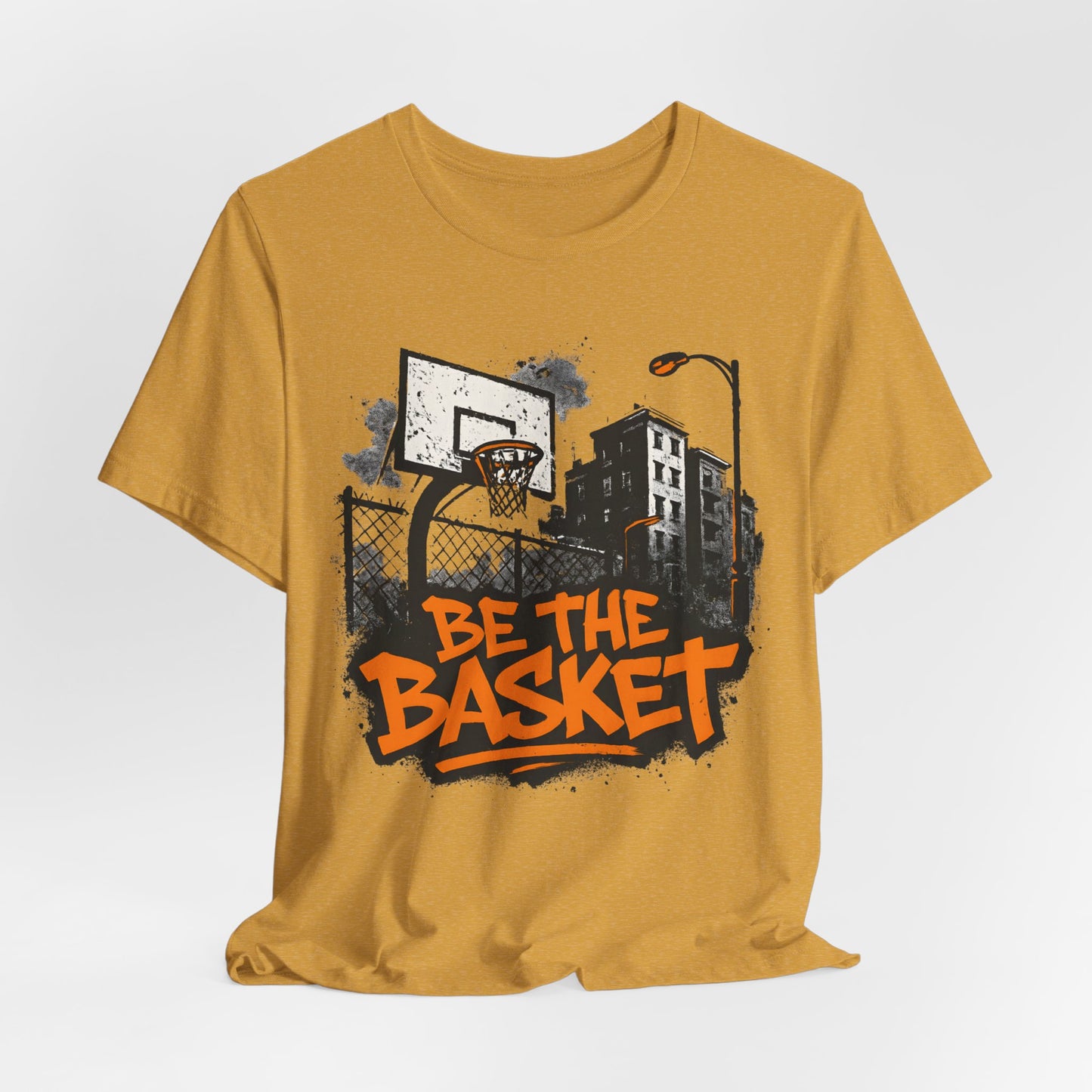 BE THE BASKET Basketball City Graffiti 3, Unisex T-Shirt, Disc Golf Shirt