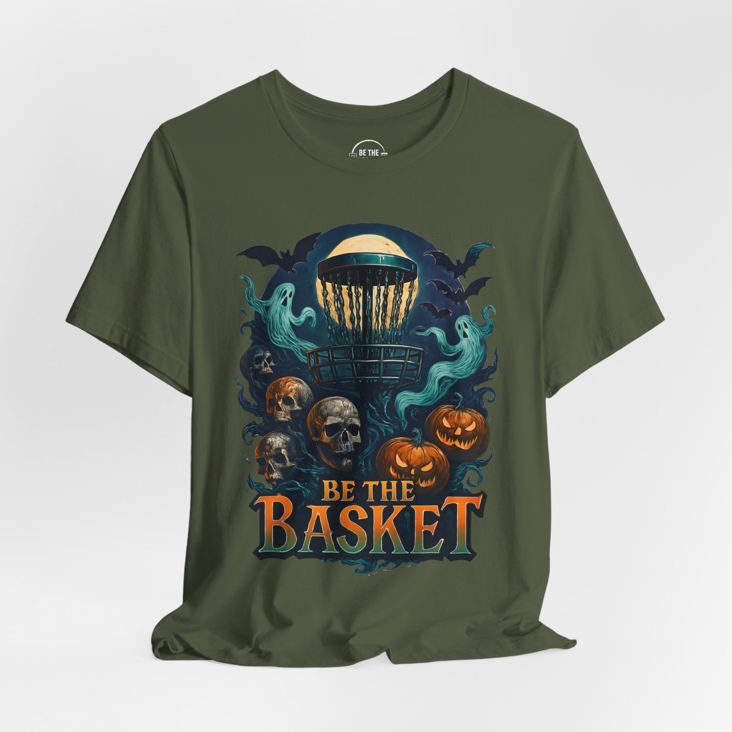 BE THE BASKET Disc Golf Halloween Design 19, Disc Golf Unisex T-Shirt