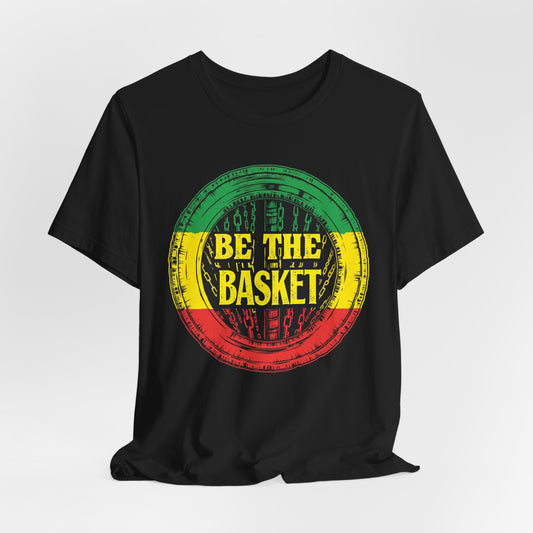 BE THE BASKET Disc Golf Rasta 1 Design , Unisex T-Shirt, Disc Golf Shirt