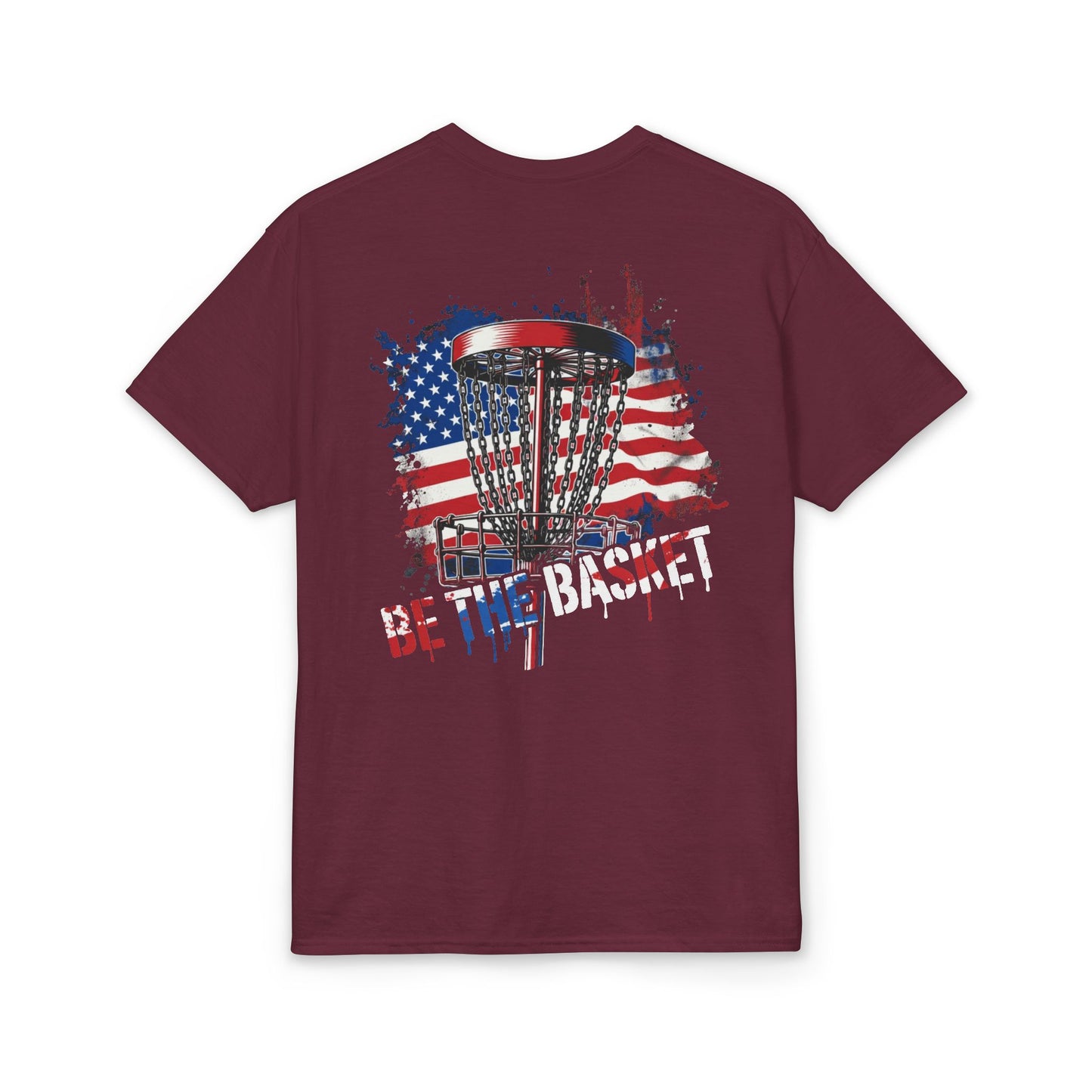 BE THE BASKET Patriotic 1- 2026 Back Design - Dry Blend T-shirt - Vinyl Transfer