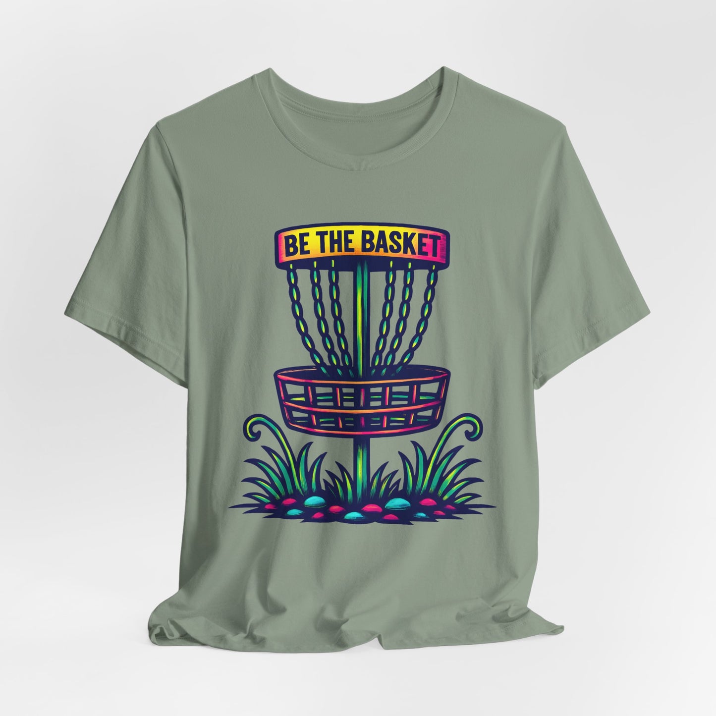 BE THE BASKET Disc Golf Basket Tatoo, Unisex T-Shirt, Disc Golf Shirt