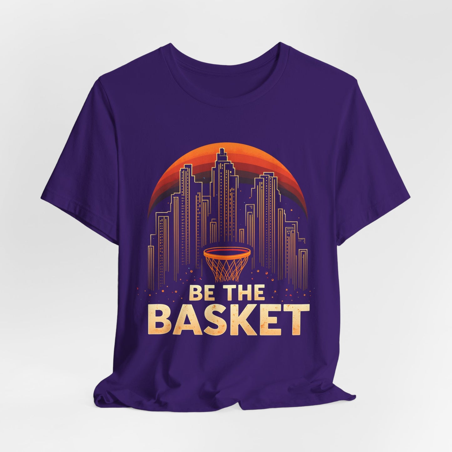 BE THE BASKET Basketball City Net Design, Unisex T-Shirt, Disc Golf Shirt