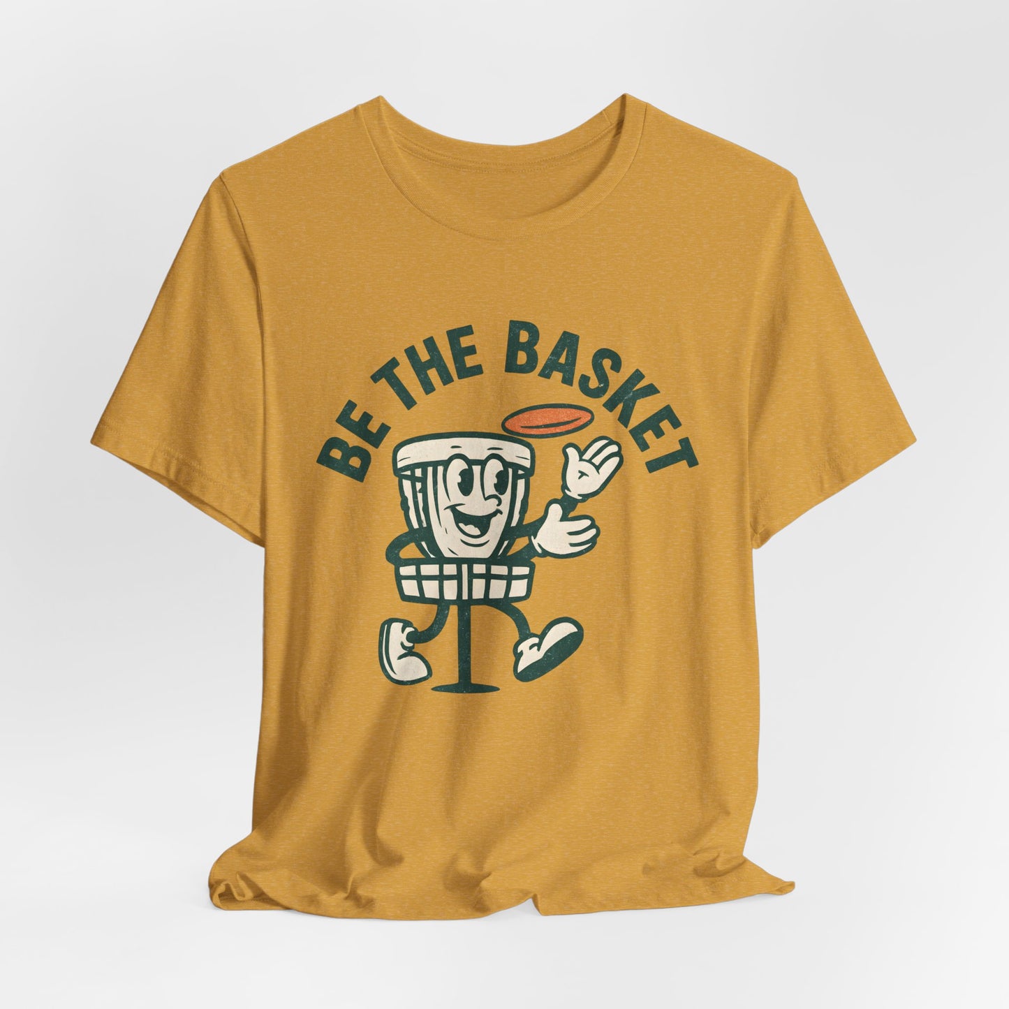 BE THE BASKET Disc Golf Basket Guy, Unisex T-Shirt