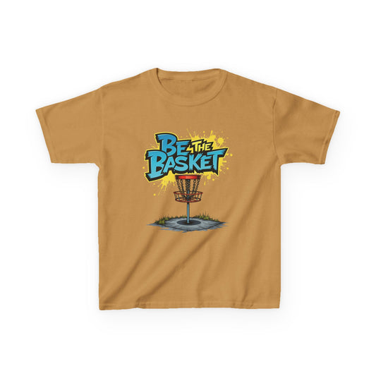 BE THE BASKET Graffiti Design Disc Golf T-Shirt for Kid's