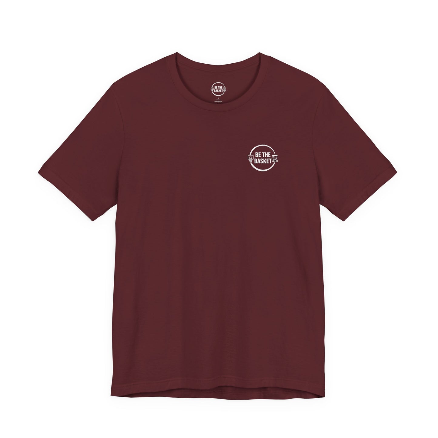 BE THE BASKET Patriotic Disc Golf Backside, Unisex Disc Golf T-Shirt