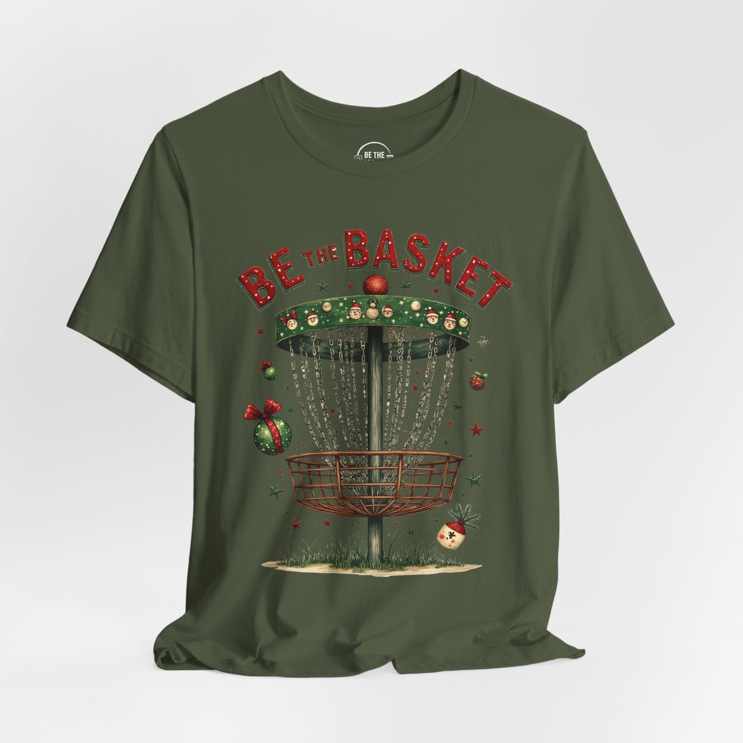 BE THE BASKET Disc Golf Christmas 8 - Disc Golf Unisex T-Shirt