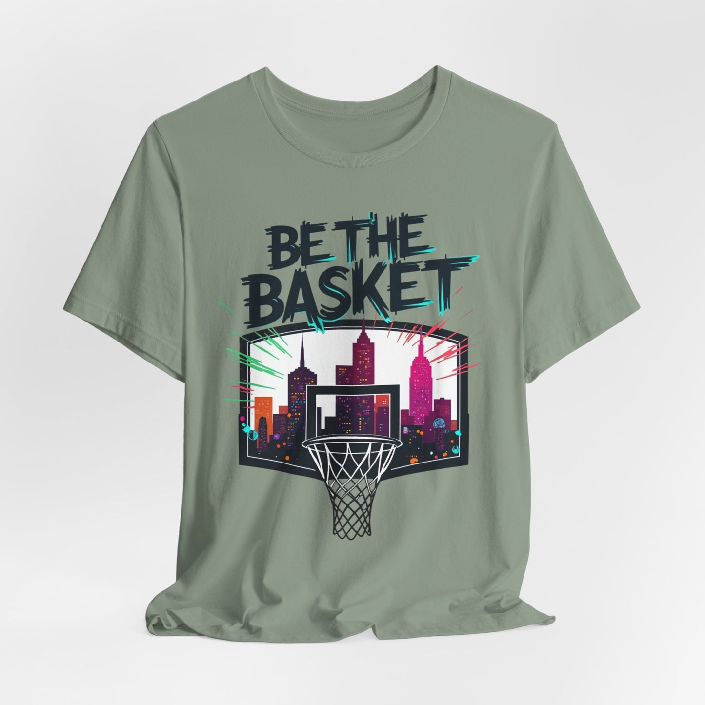 BE THE BASKET Skyline 5 Basketball Unisex T-Shirt, Basketball Shirt