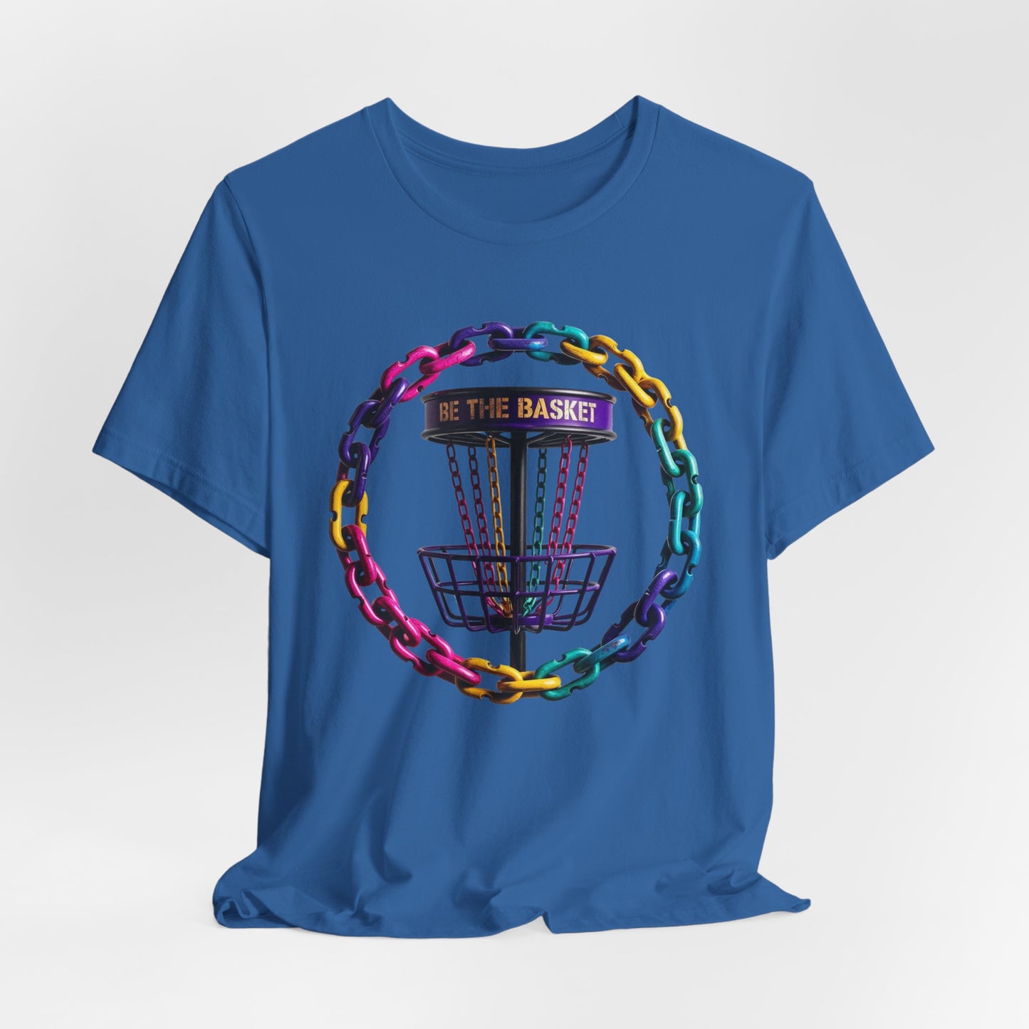BE THE BASKET Chain Circle Color 1 Disc Golf  Unisex T-Shirt - Disc Golf Shirt