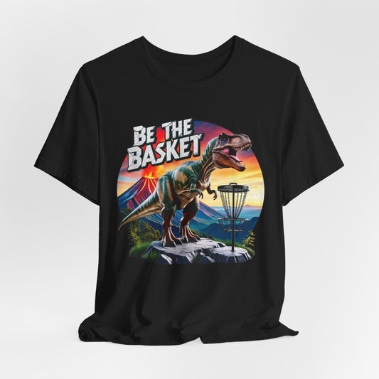 BE THE BASKET Disc Golf T-Rex 2 Unisex T-Shirt