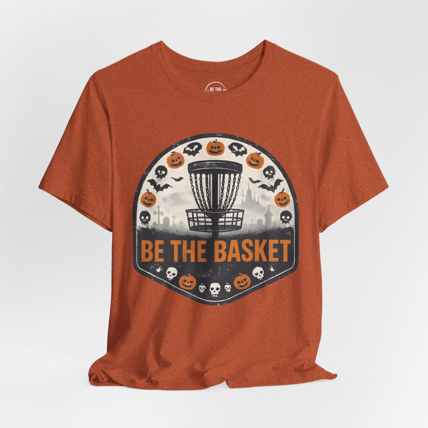 BE THE BASKET Disc Golf Halloween Design 21, Disc Golf Unisex T-Shirt