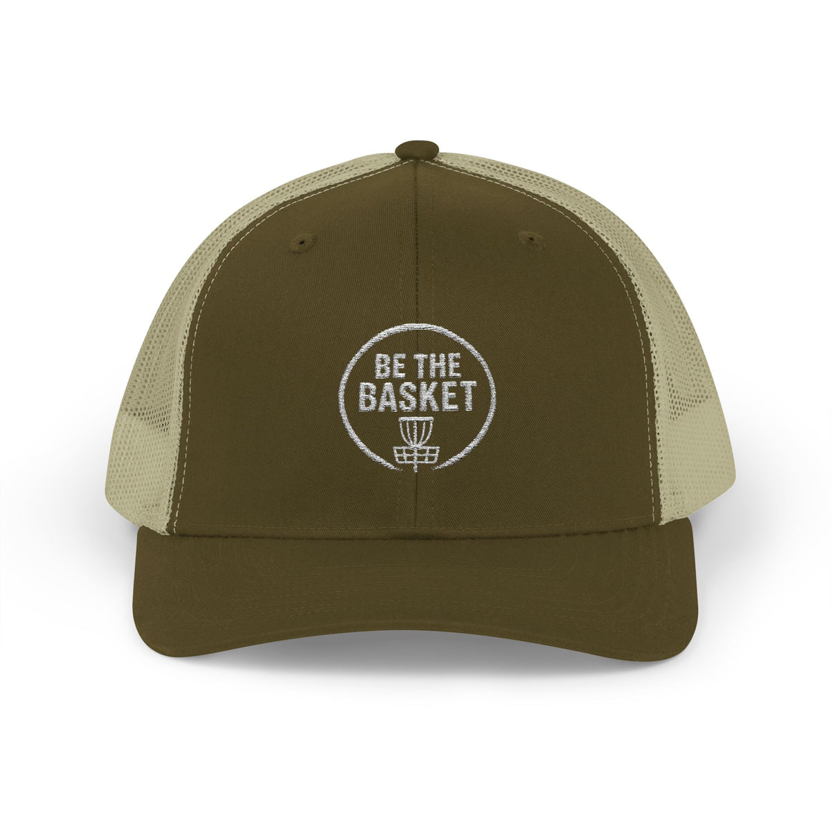 BE THE BASKET - 6606 Snapback Trucker Cap — Vintage Disc Golf Hat
