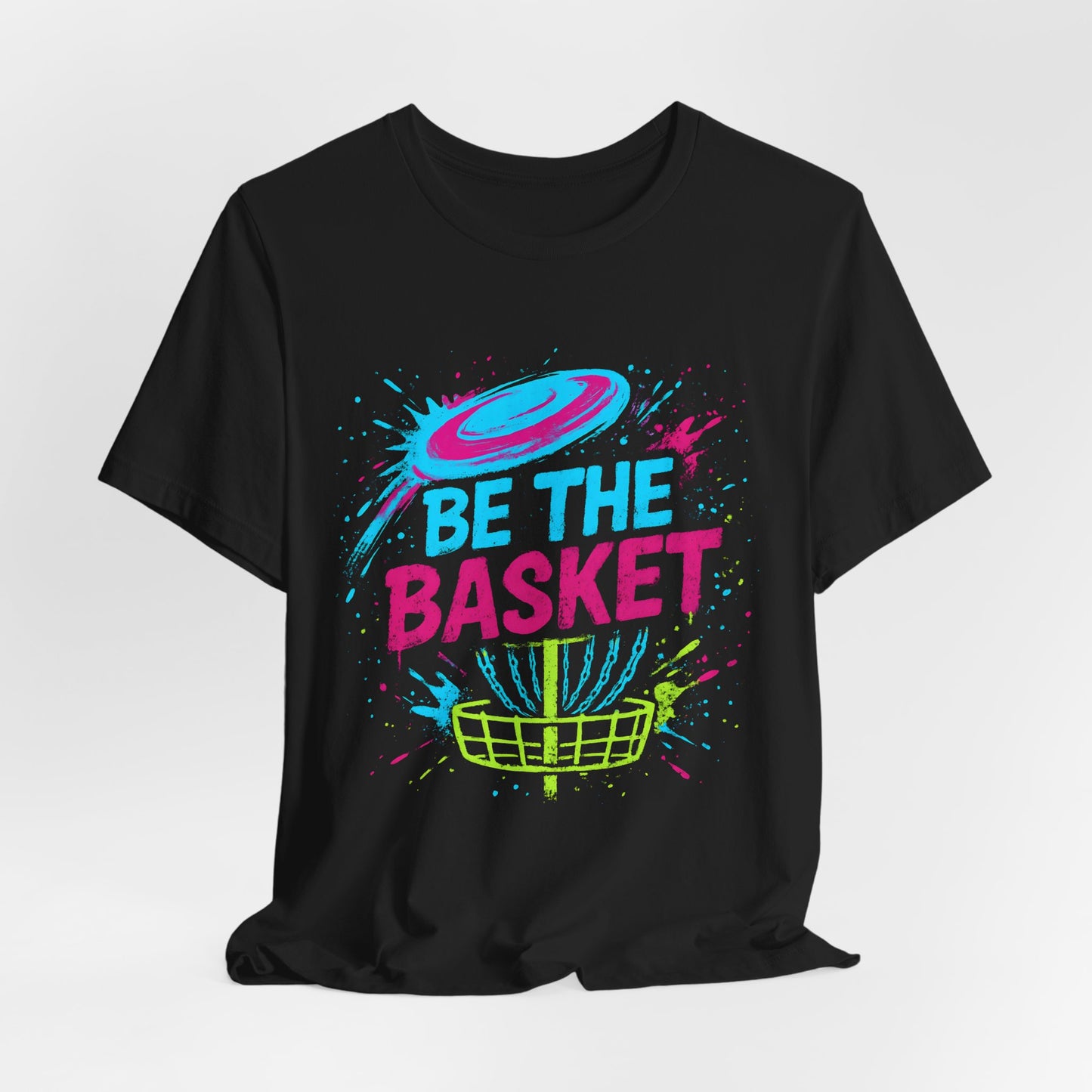 BE THE BASKET Disc Golf Basket Distressed Colorful 5, Unisex T-Shirt