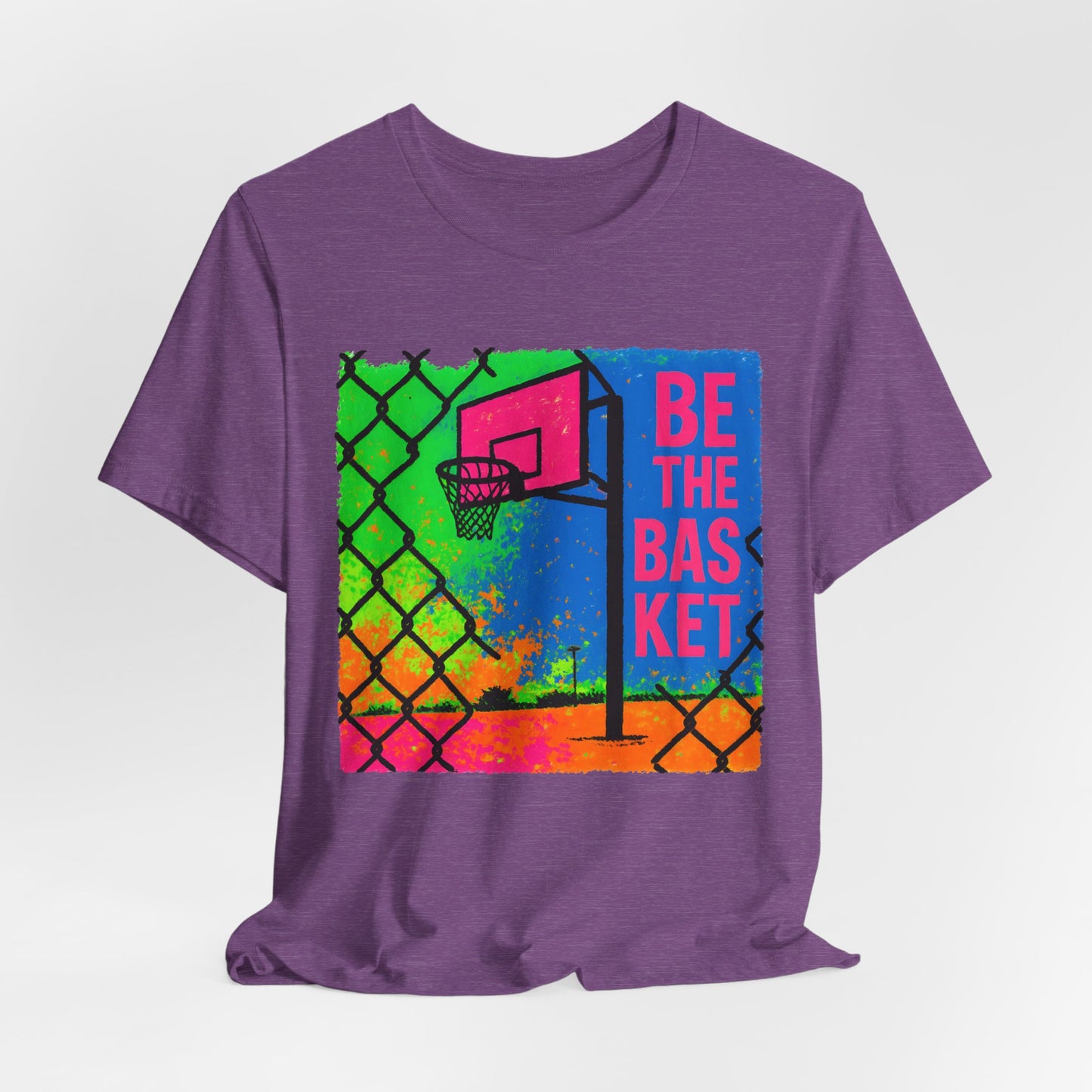 BE THE BASKET Basketball Goal Art Design 4, Unisex T-Shirt, Disc Golf Shirt