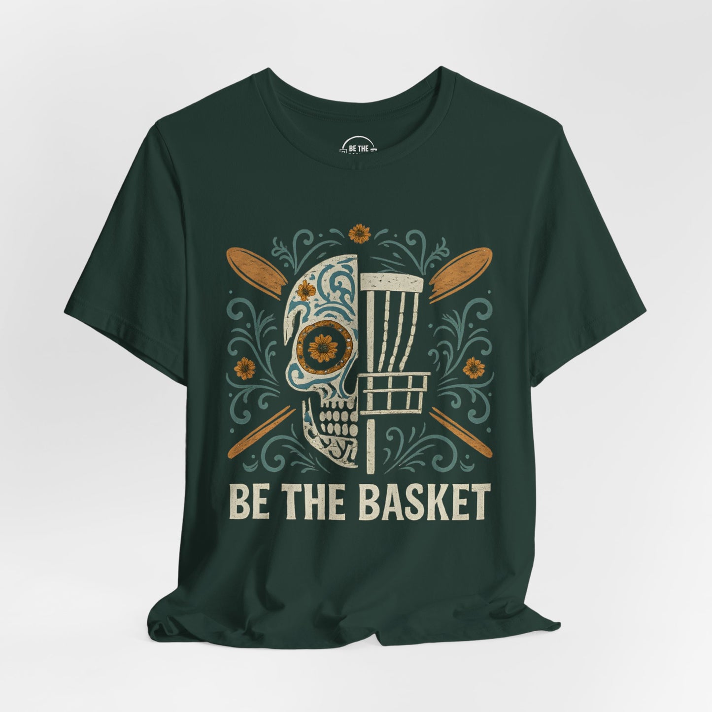 BE THE BASKET Disc Golf Halloween Design 28, Disc Golf Unisex T-Shirt