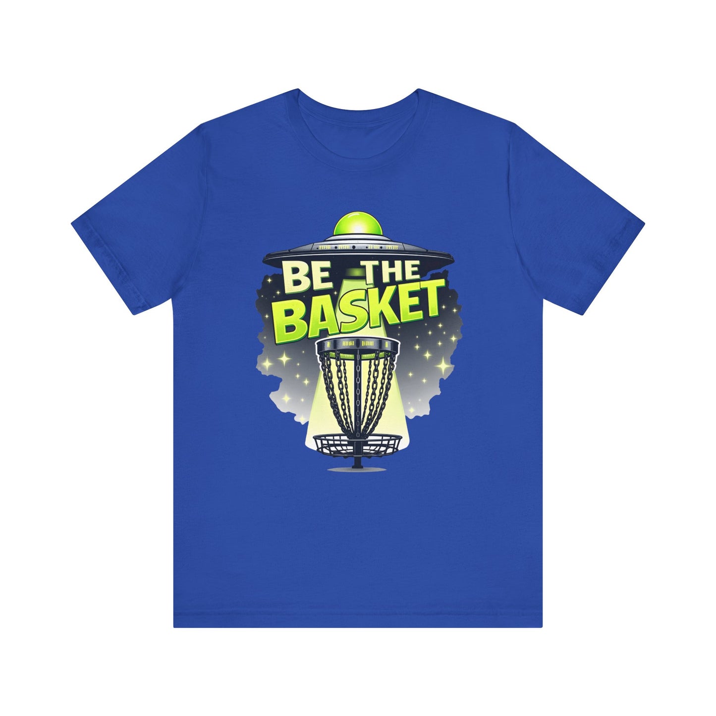 BE THE BASKET Disc Golf Beam Me Up 1, Unisex T-Shirt, Disc Golf Shirt