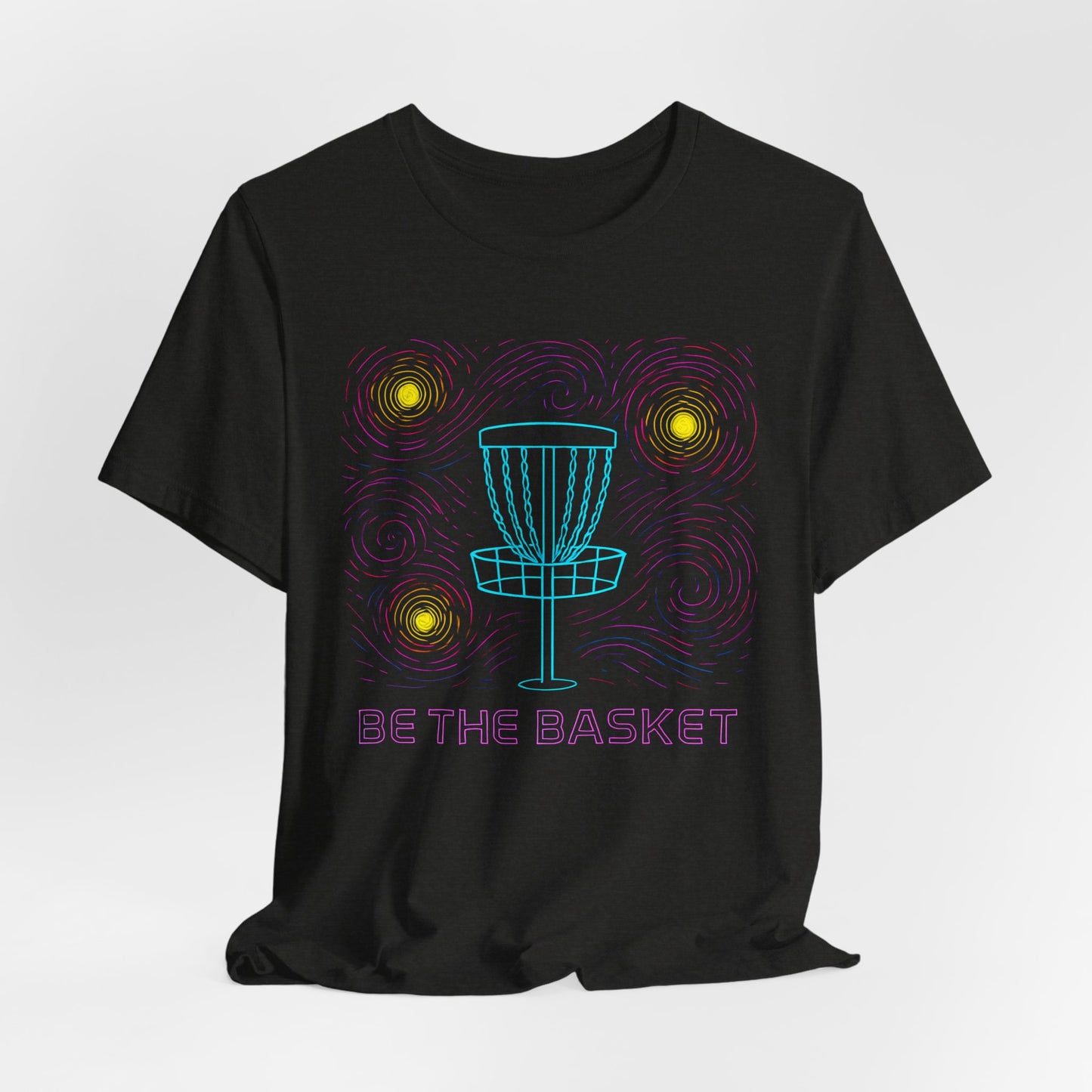 BE THE BASKET Disc Golf Van Gogh 3, Unisex T-Shirt, Disc Golf Shirt
