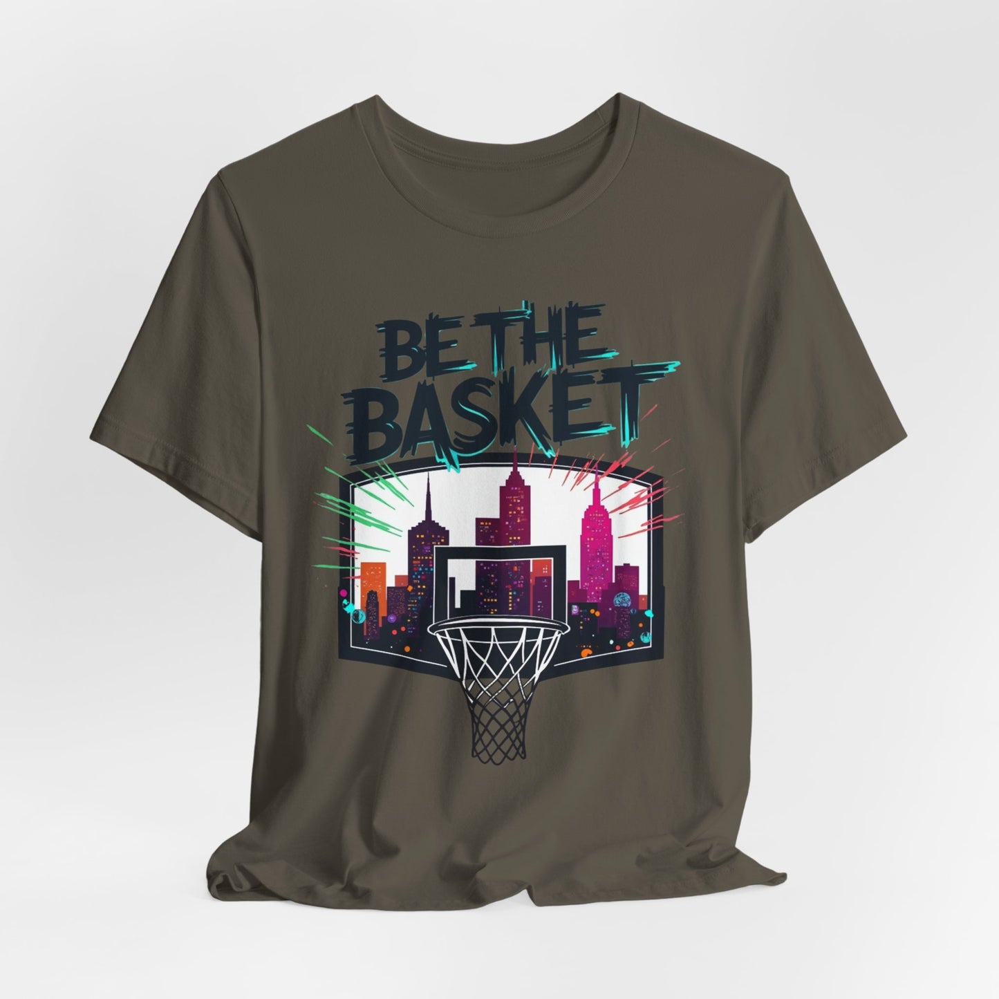 BE THE BASKET Skyline 5 Basketball Unisex T-Shirt, Basketball Shirt