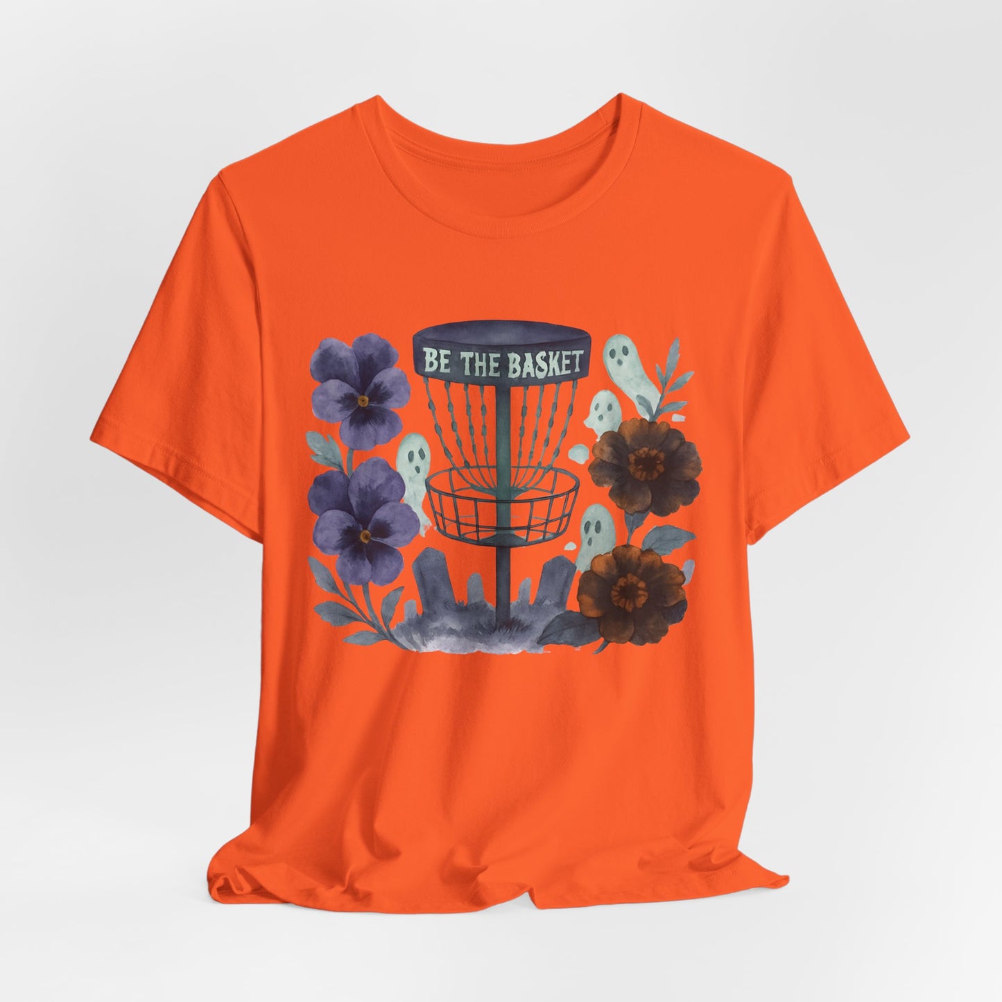 BE THE BASKET Disc Golf Halloween Design 7, Disc Golf Unisex T-Shirt