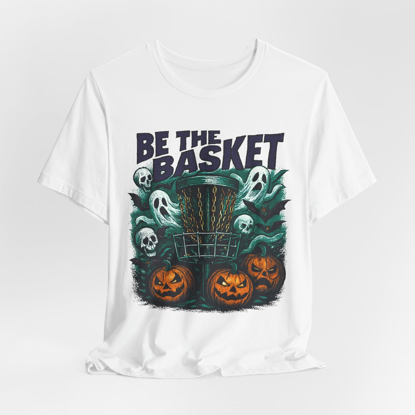 BE THE BASKET Disc Golf Halloween Design 18, Disc Golf Unisex T-Shirt