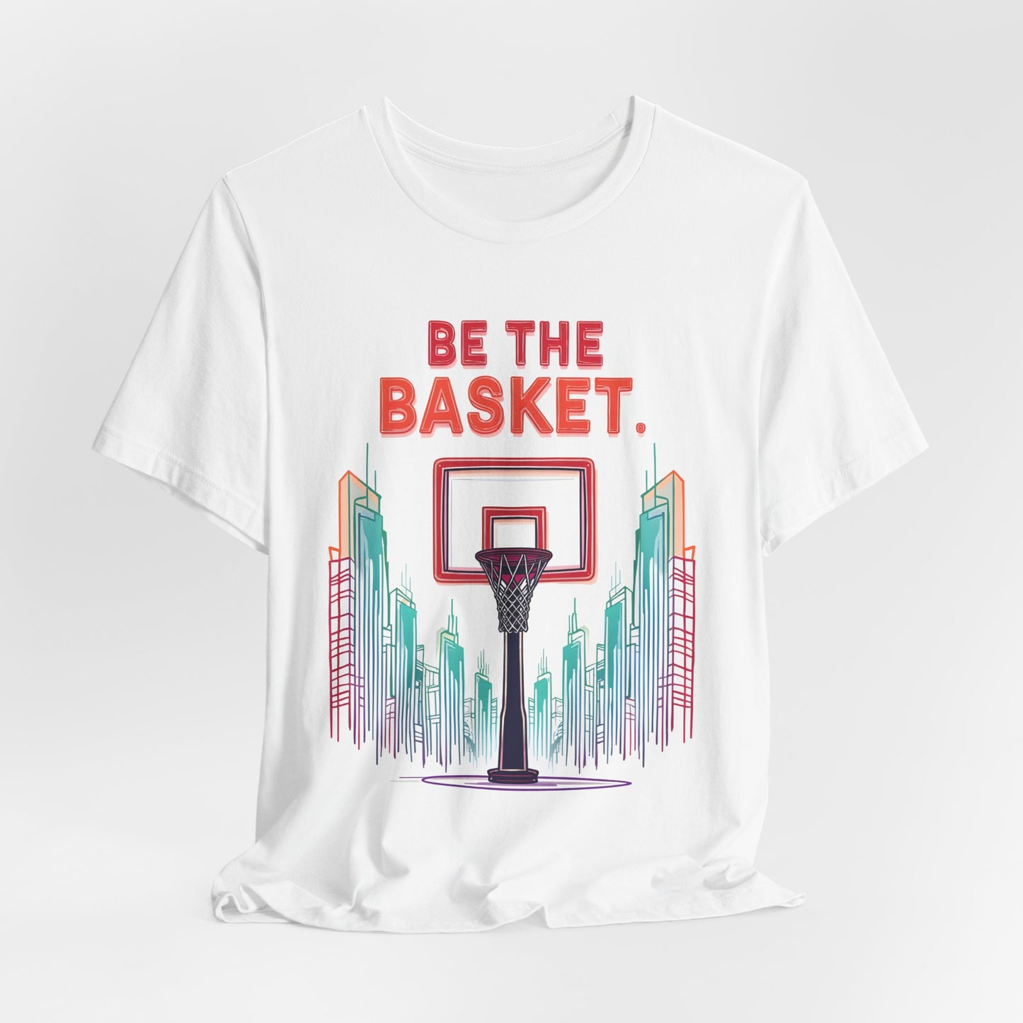 BE THE BASKET Basketball City Net Design 6, Unisex T-Shirt, Disc Golf Shirt