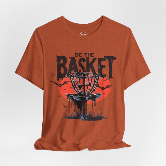 BE THE BASKET Disc Golf Halloween Design 16, Disc Golf Unisex T-Shirt