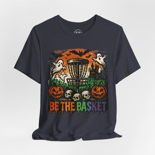 BE THE BASKET Disc Golf Halloween Design 20, Disc Golf Unisex T-Shirt