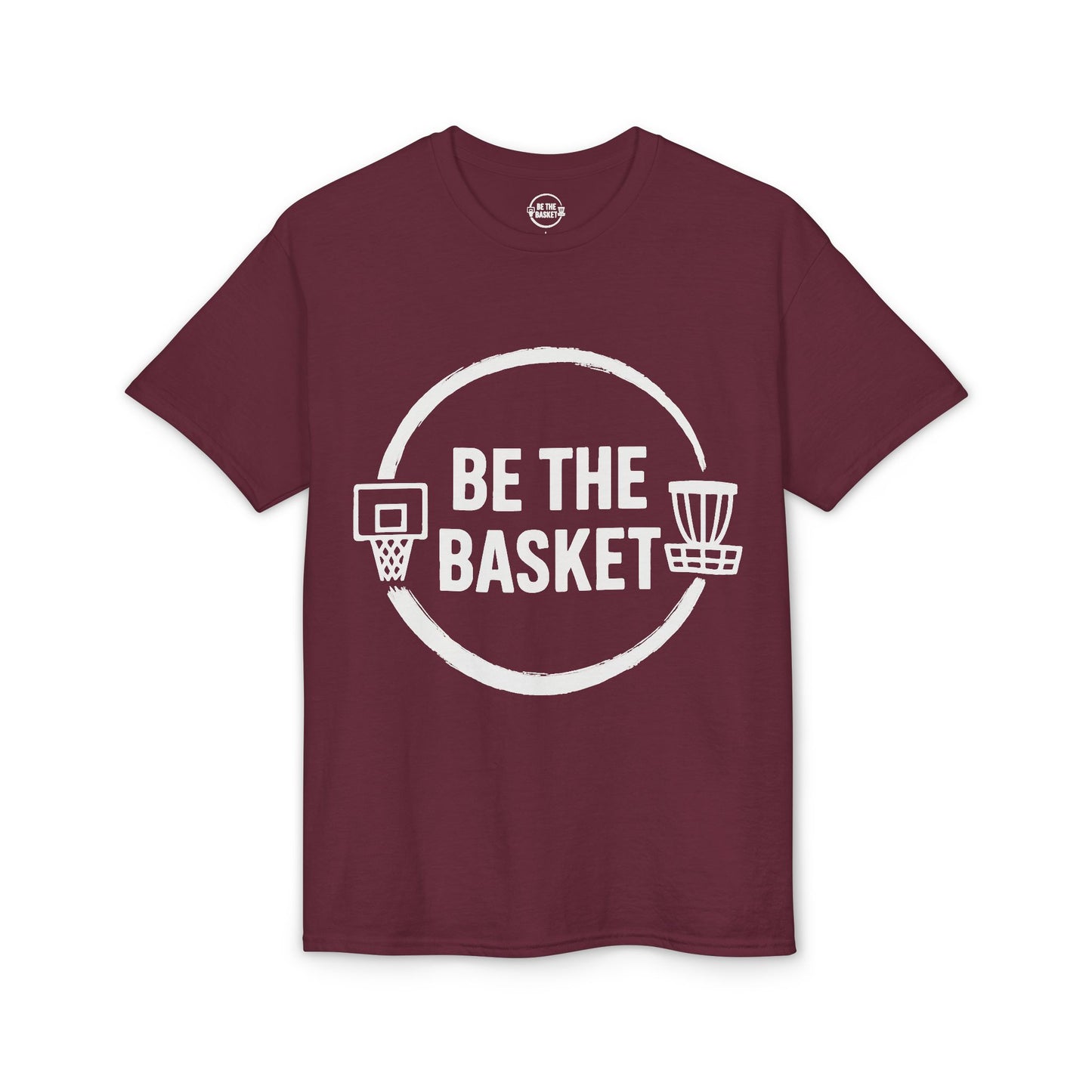 BE THE BASKET White Logo Gear - Dry Blend T-shirt