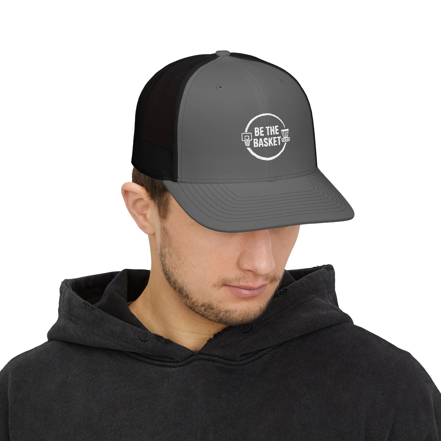 BE THE BASKET Logo Embroidered Trucker Cap