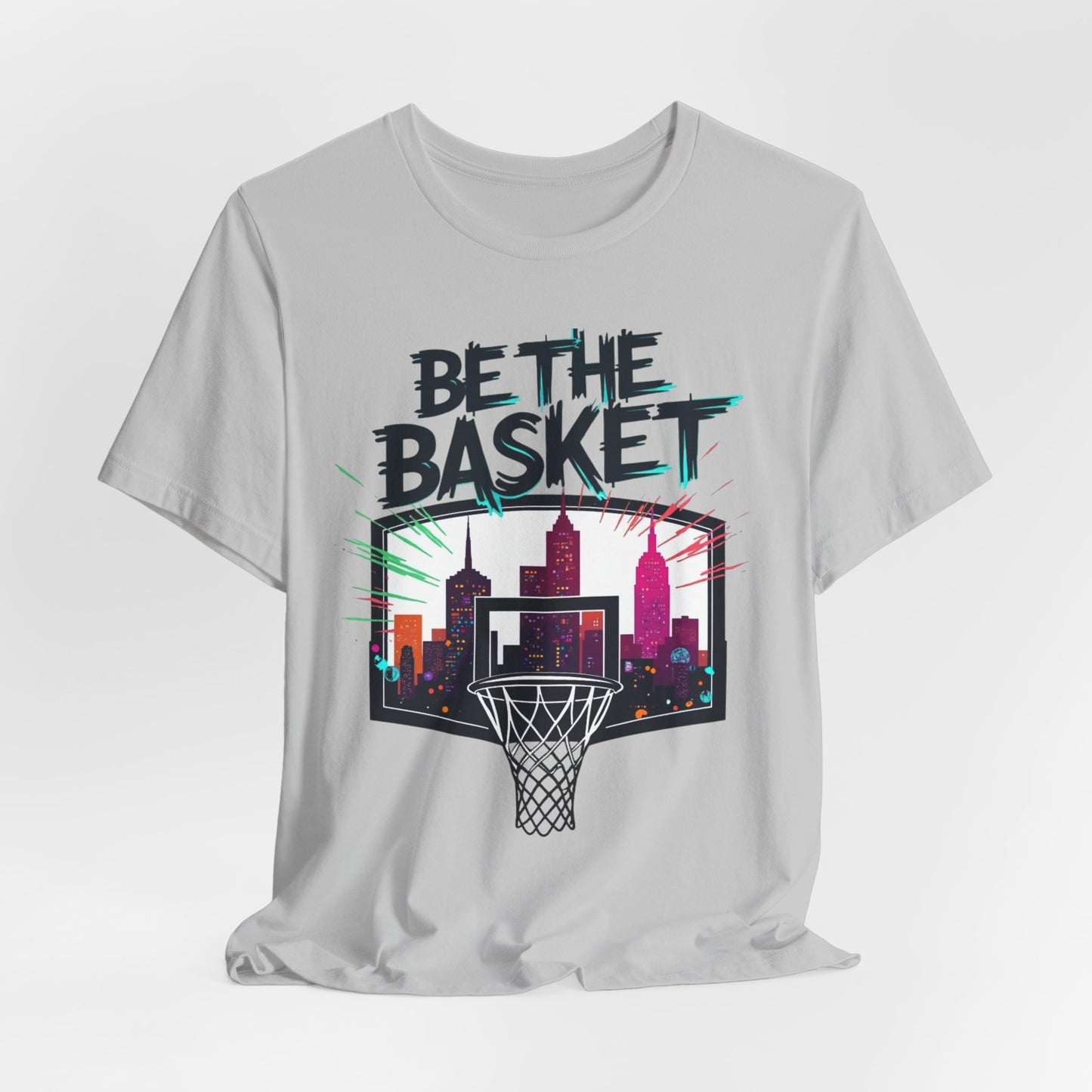 BE THE BASKET Skyline 5 Basketball Unisex T-Shirt, Basketball Shirt