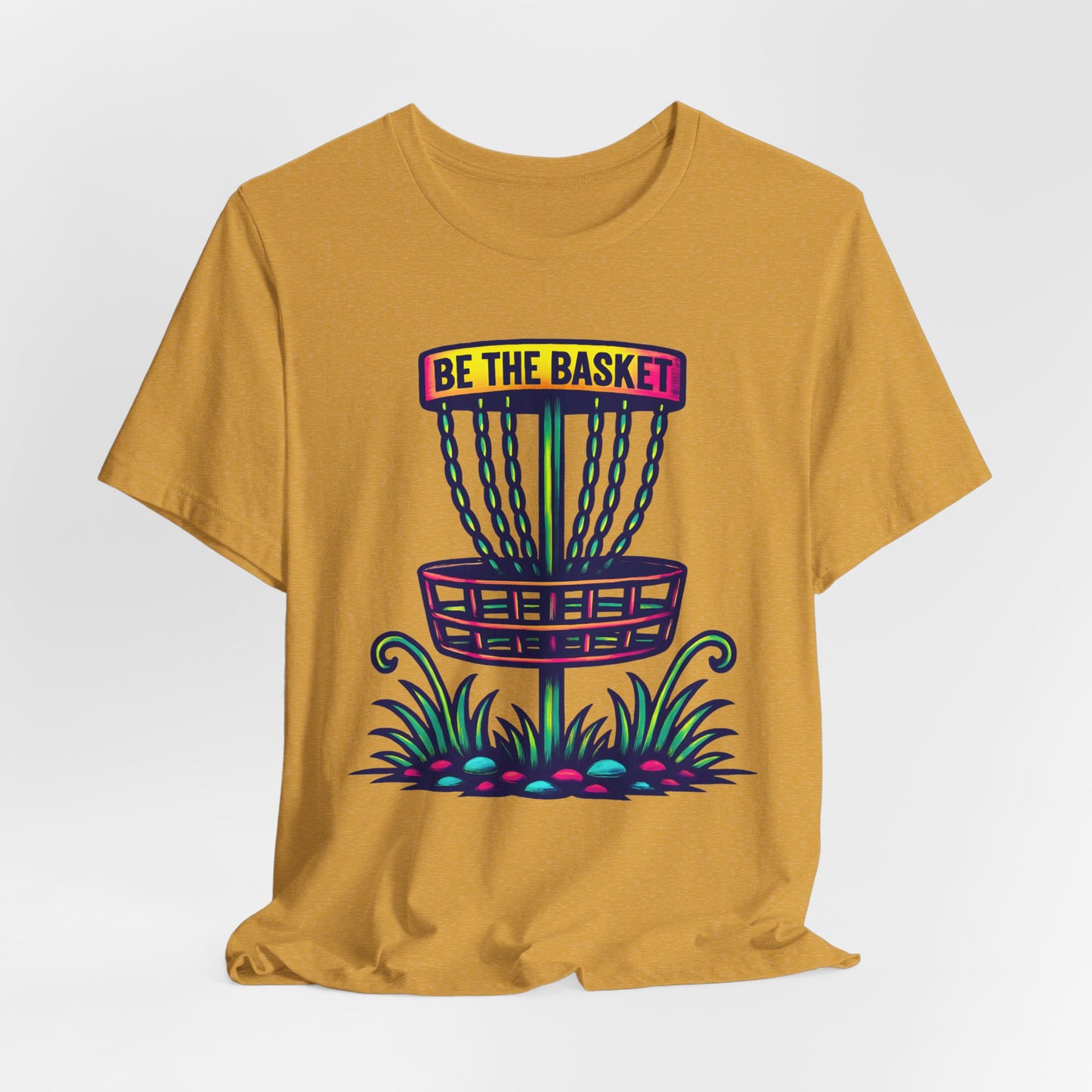 BE THE BASKET Disc Golf Basket Tatoo, Unisex T-Shirt, Disc Golf Shirt