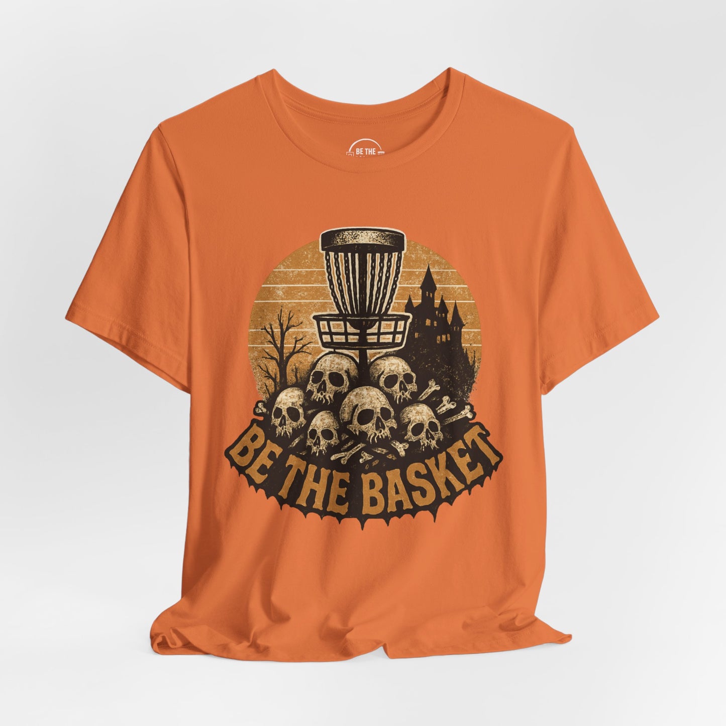 BE THE BASKET Disc Golf Halloween Design 9, Disc Golf Unisex T-Shirt