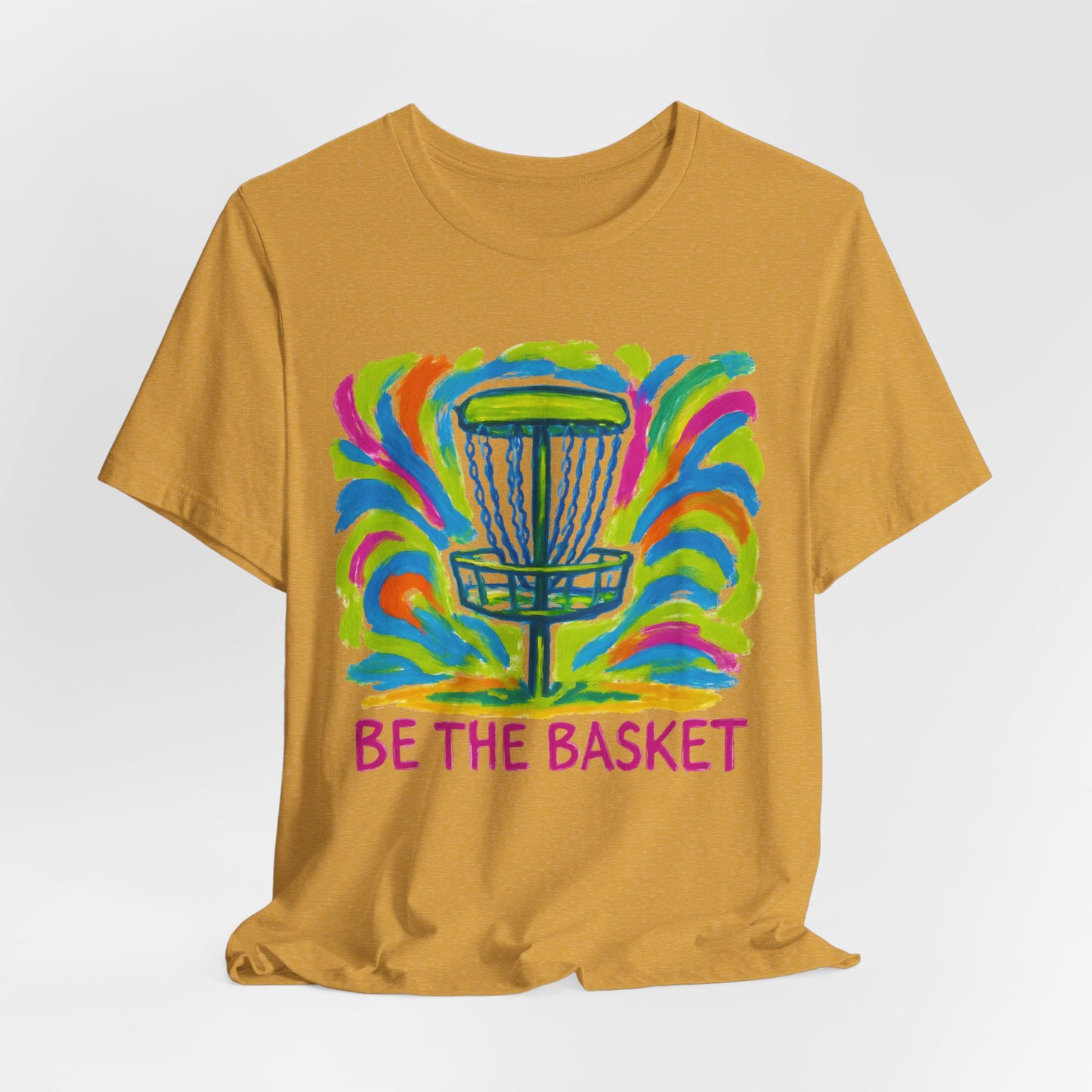BE THE BASKET Disc Golf Arts 1, Unisex T-Shirt, Disc Golf Shirt