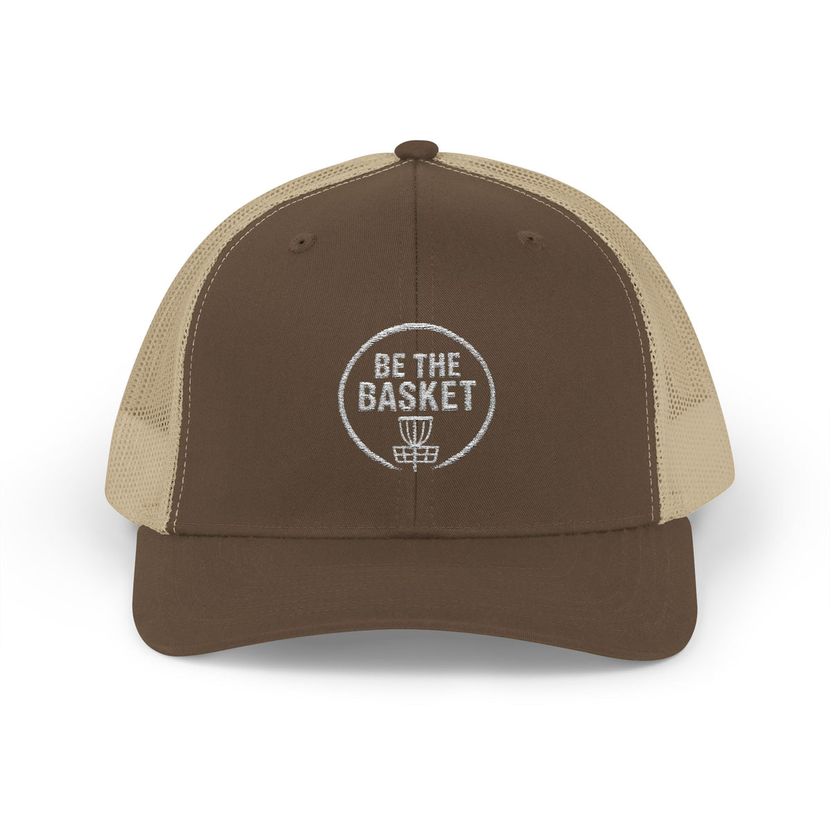 BE THE BASKET - 6606 Snapback Trucker Cap — Vintage Disc Golf Hat