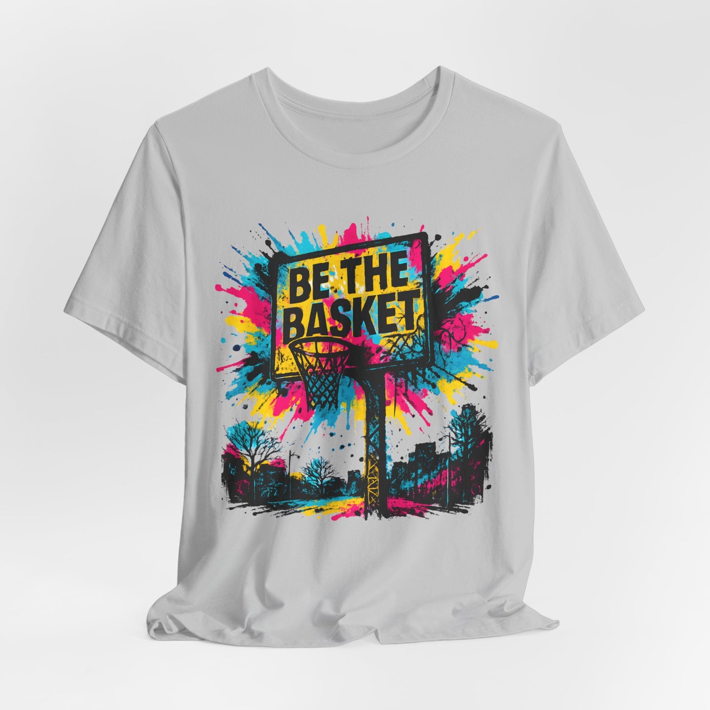 BE THE BASKET Basketball Goal Art Design 2, Unisex T-Shirt, Disc Golf Shirt