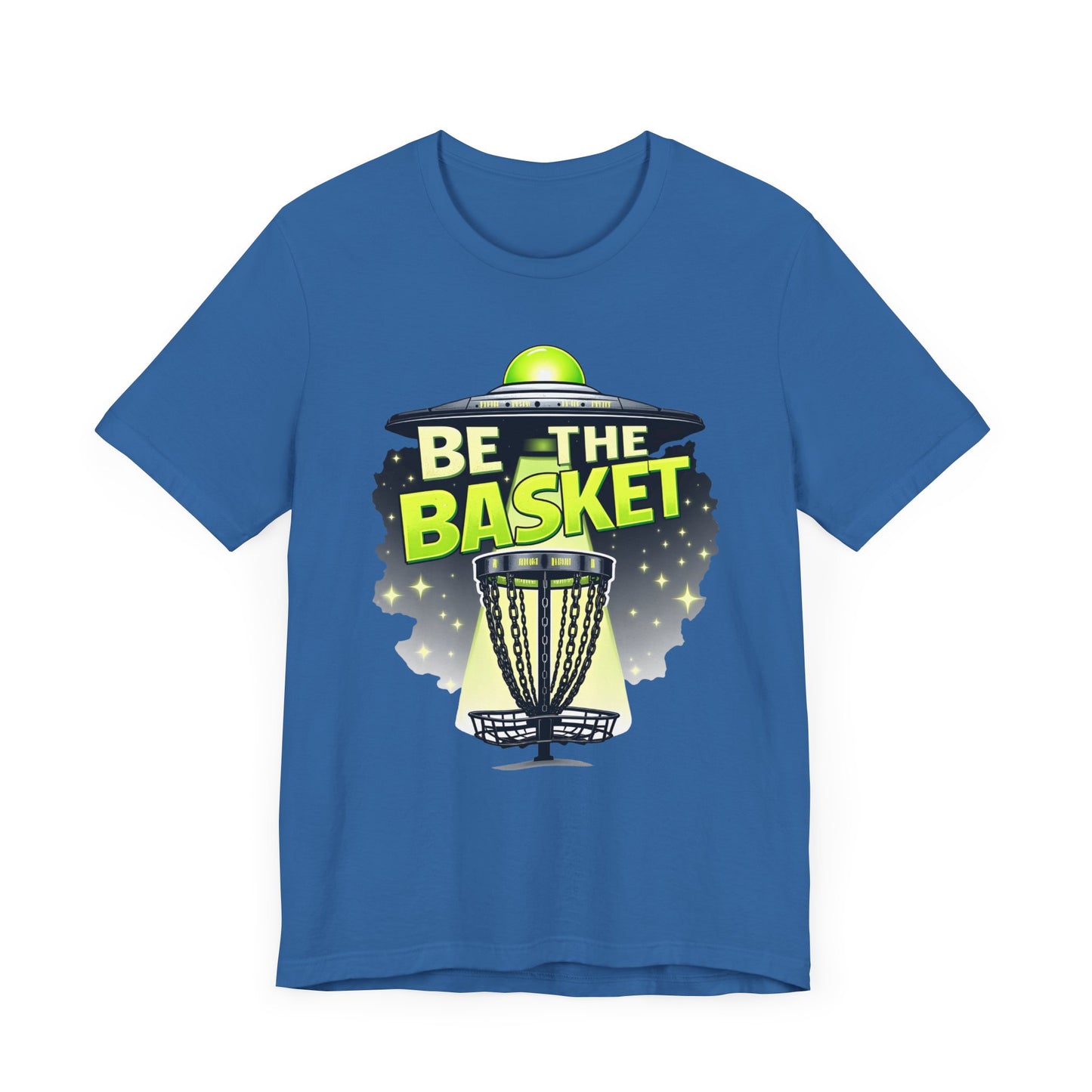 BE THE BASKET Disc Golf Beam Me Up 1, Unisex T-Shirt, Disc Golf Shirt